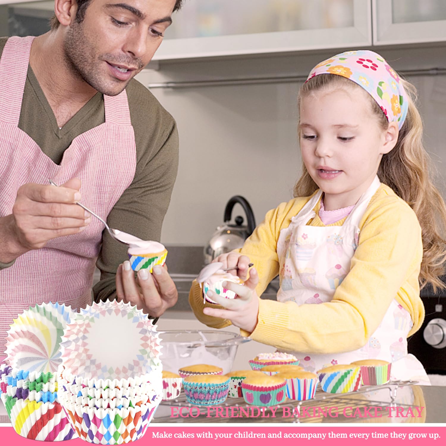 KXUSW Caissettes Cupcake Cupcake, Moule Cupcake, Moule A