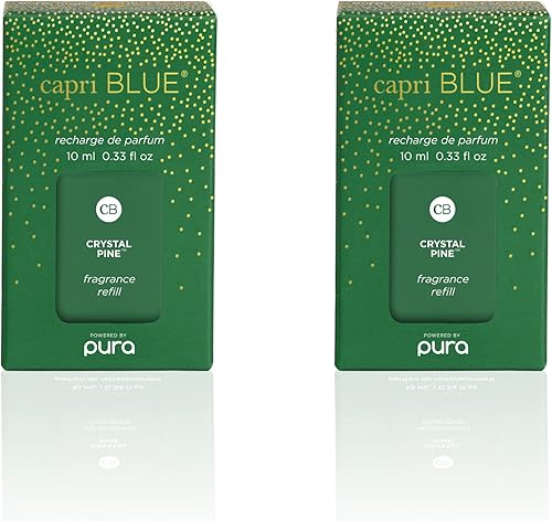 Capri Blue Pura Smart Home - Recambios de difusor enchufable de Crystal Pine Capri Blue Pura - Recambios de difusor Pura con aromas de abeto y pino,