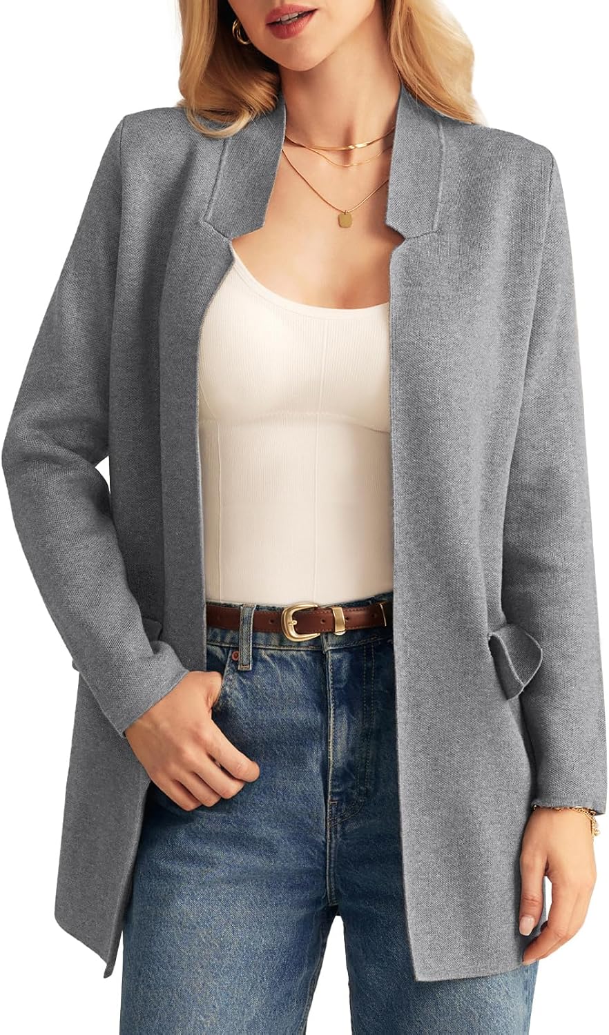 GRACE KARIN Women's Long Sleeve Open Front Knit Nigeria Ubuy