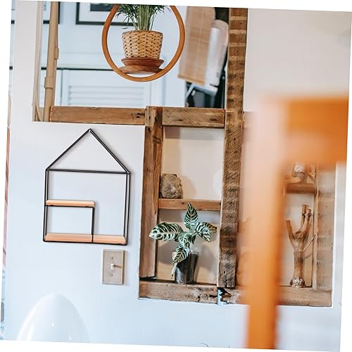 Miniatura 2 de IMIKEYA Estante para fotos, estante de madera rústica, decoración de pared, estante flotante sobre inodoro para baño, cocina