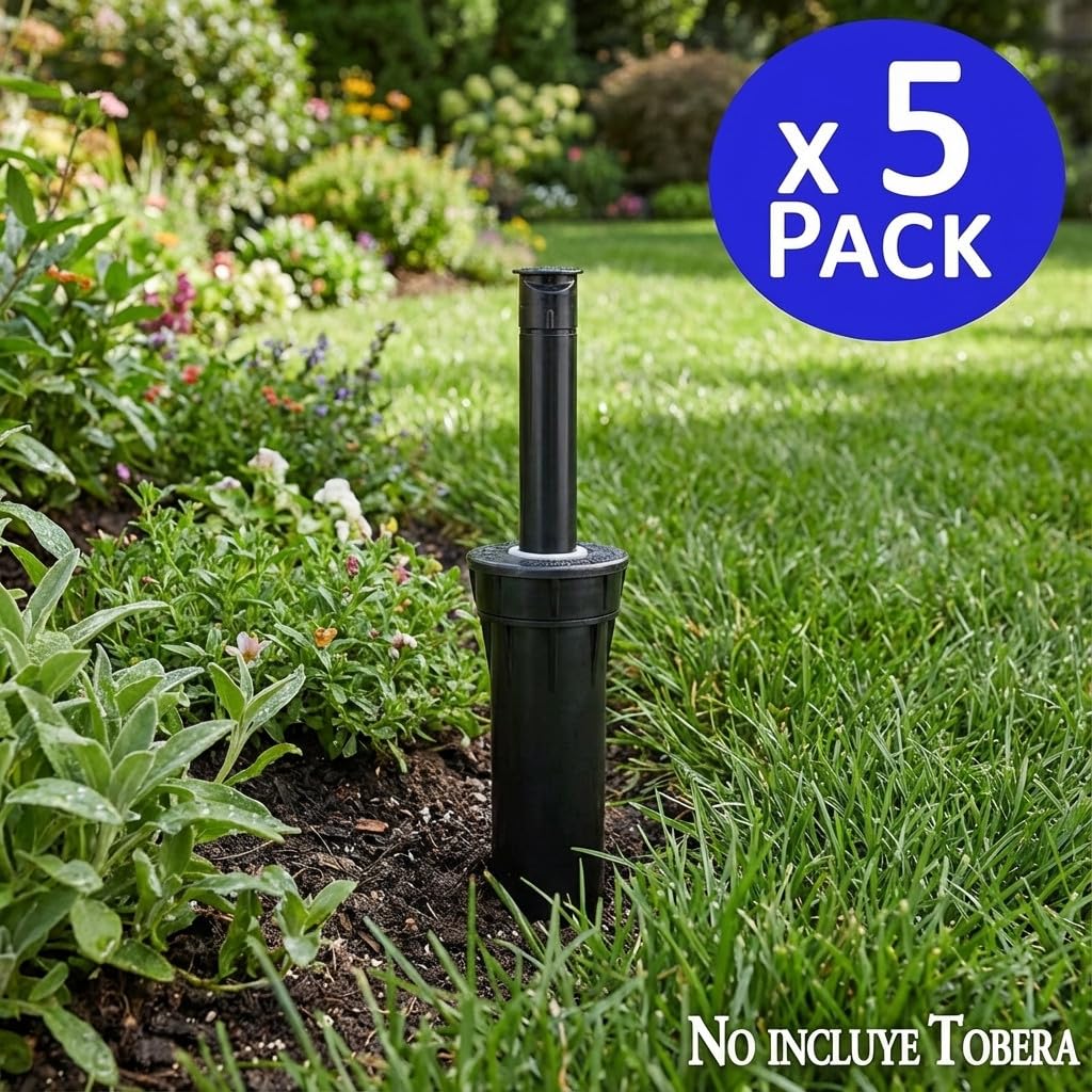 5 stück Hunter Pro Spray-04 Gartenbewässerungsverteiler, Höhe 10 cm, ohne Bewässerungsdüse, Schwarz