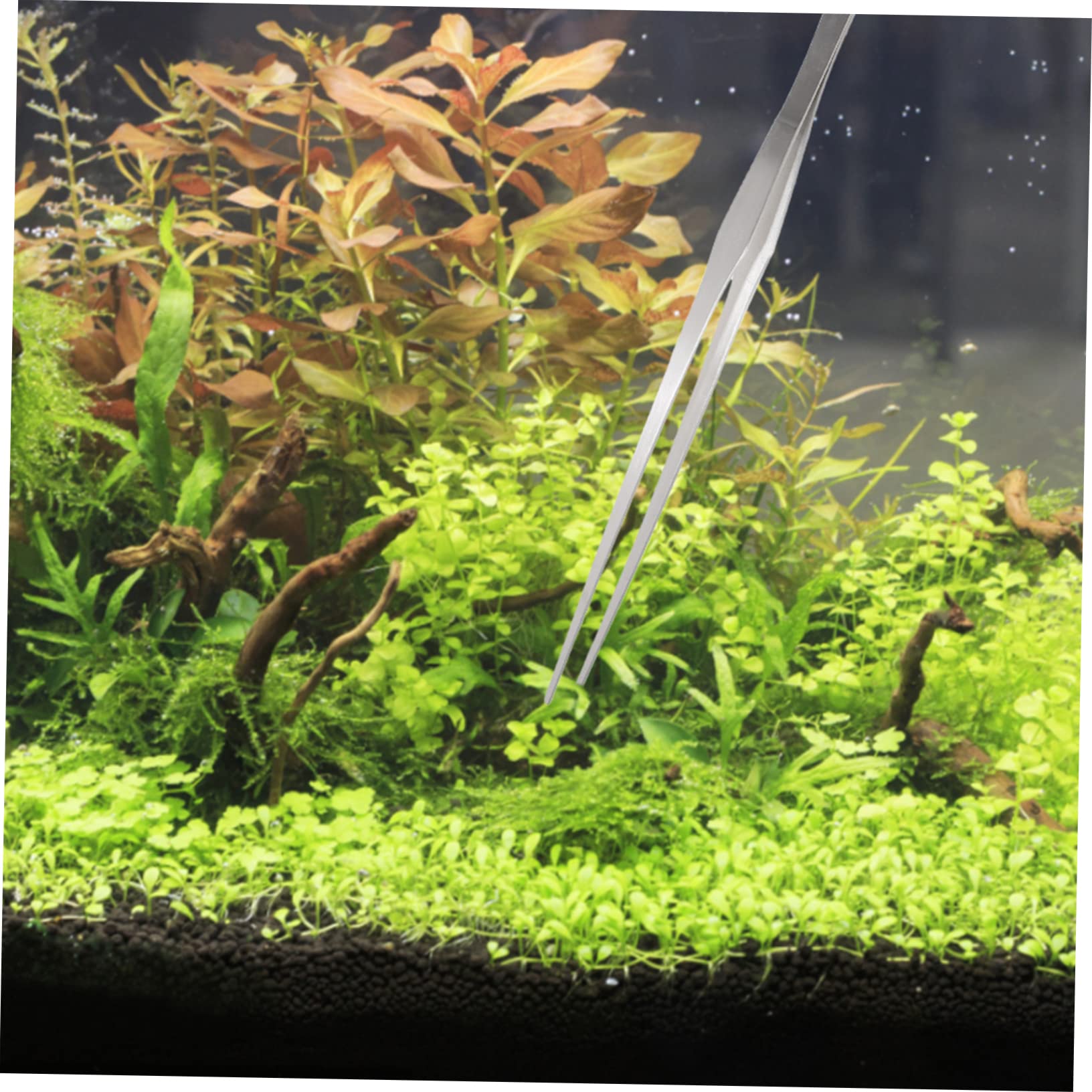 Sosoport Aquarium Reinigungsset aus Metall für Glasfischtanks, Silber