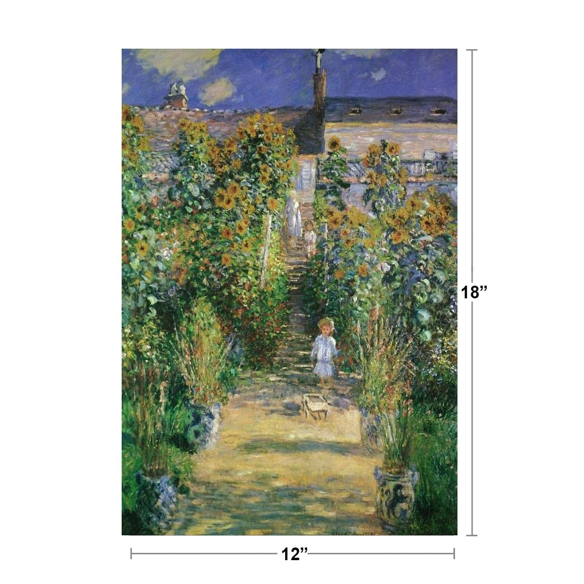 Amazon.com: Claude Monet The Artists Garden At Vtheuil 1880 French