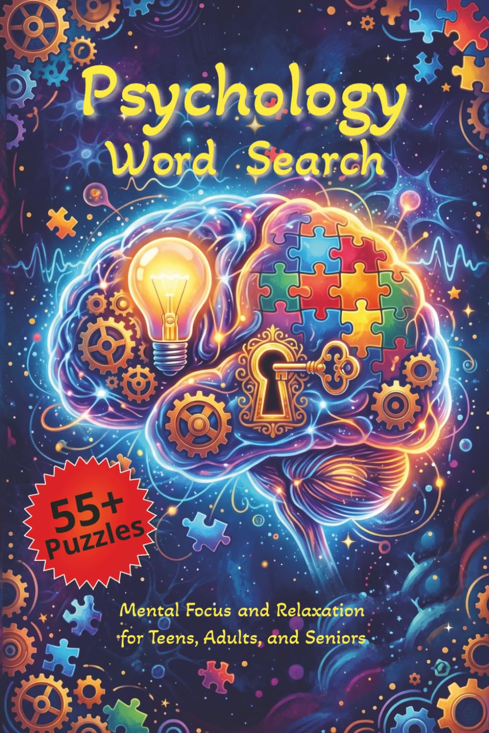 Psychology Word Search Puzzle Book: Word Searches with Easy to Read Print about Psychology, Human Behavior, the Mind and More | 6x9 inches, 120 pages ... … Gift for Vacations, Holidays and Free-Time