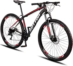 Bicicleta Aro 29 Sutton Gold 24V Freio a Disco Quadro de Alumínio 24 Marchas com Suspensão