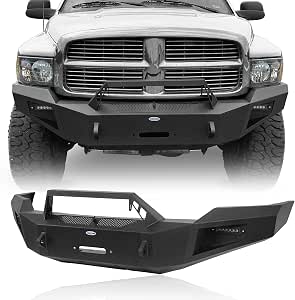 Hooke Road Front Bumper for 2003-2005 Dodge Ram 2500 3500 (Excludes Diesel)