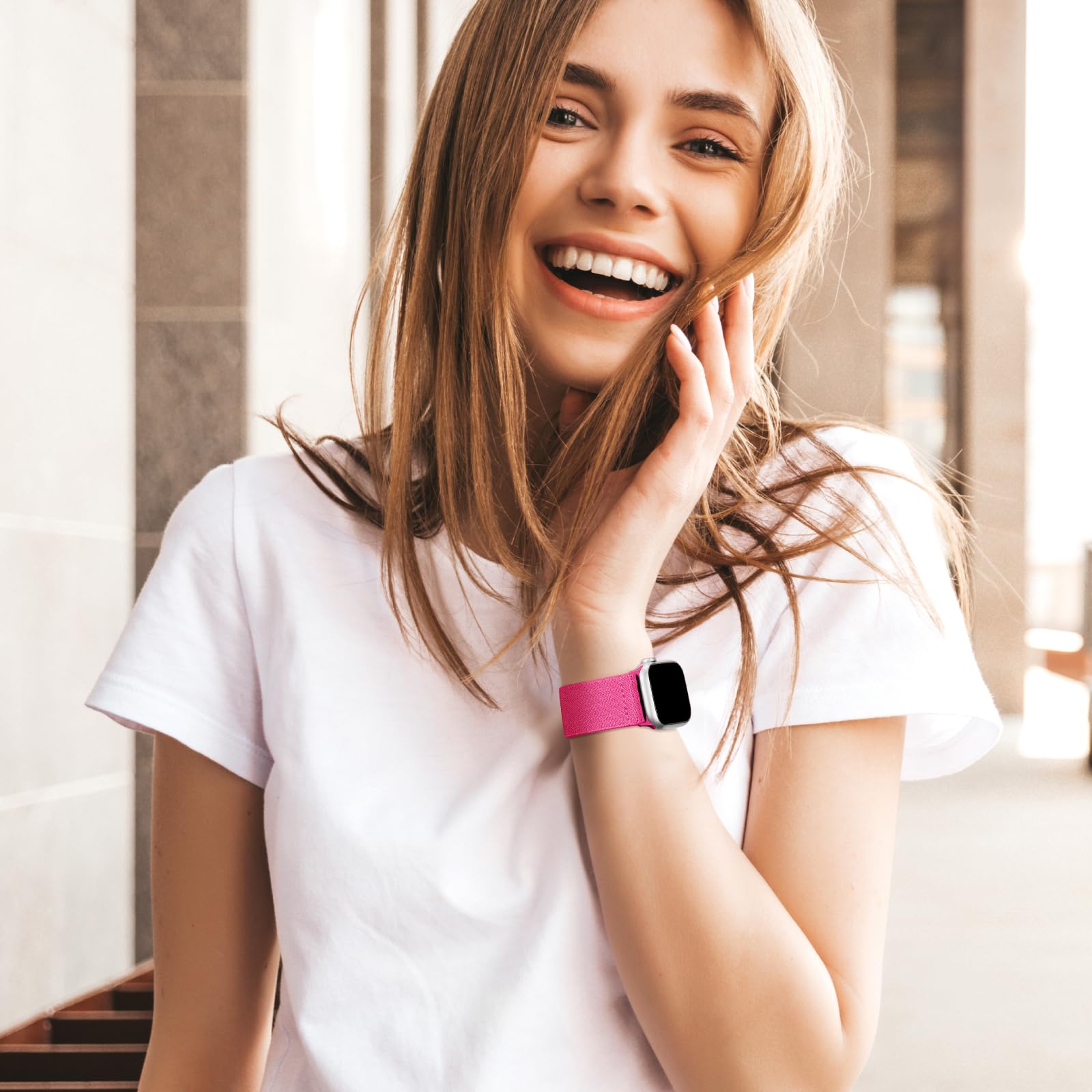 Confezione da 10 cinturini elastici compatibili con Apple Watch da 40 mm, 38 mm, 41 mm, 42 mm, 44 mm, 45 mm, 46 mm, 49 mm, unisex, resistenti all'acqua, per iWatch Serie 11, 10, 9, 8, 7, 6, 5, 4, 3