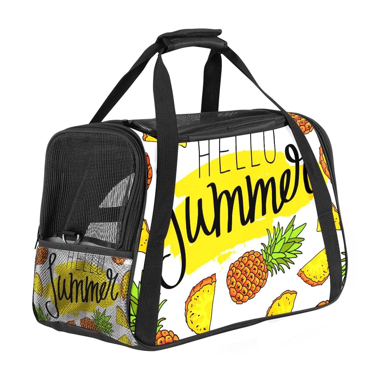 Sac de transport pour animal chat chien lapin motif Hello Summer Fruit
