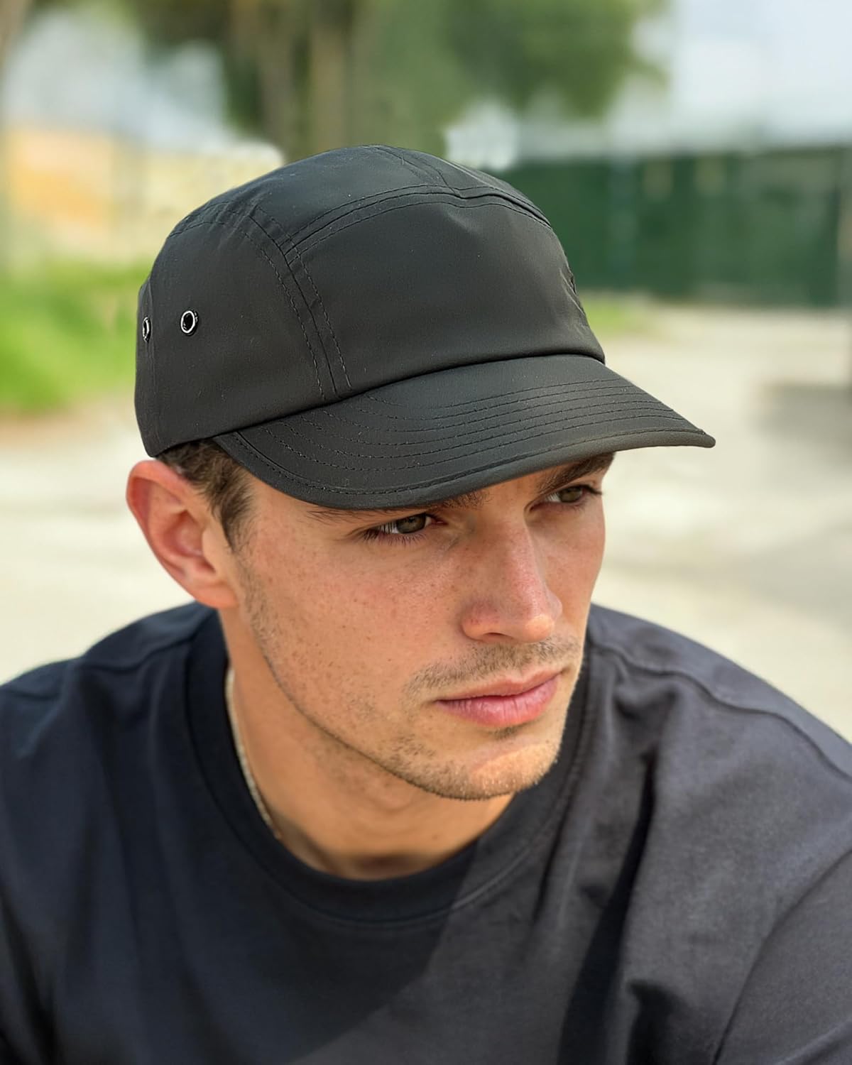 Croogo 5 Panel Hats Cooling Baseball Cap Flat Brim Hats for Men Quick Dry Trucker Hat Camper Cap UPF50+ Sun Hats - Image 2