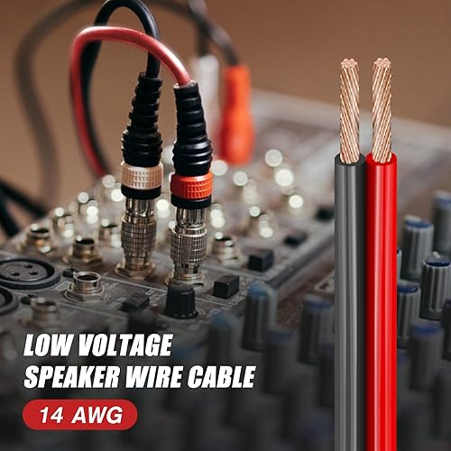 Miniatura 2 de Askcable Cable de cable eléctrico calibre 14 50 pies, cable de extensión de alambre flexible de 14 AWG de cobre revestido de cobre, alambre de cobre