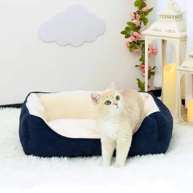 Foto 3 de 8 de Hollypet Cama para Gatos y Cachorros, Nido para Gatos y Perros Pequeños