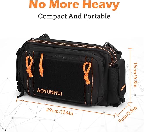 Miniatura 4 de AOYUNHUI Bolsa de pecho para hombres y mujeres, bolsa de viaje portátil para dron, resistente al agua, riñonera táctica para hombres, bolsa de