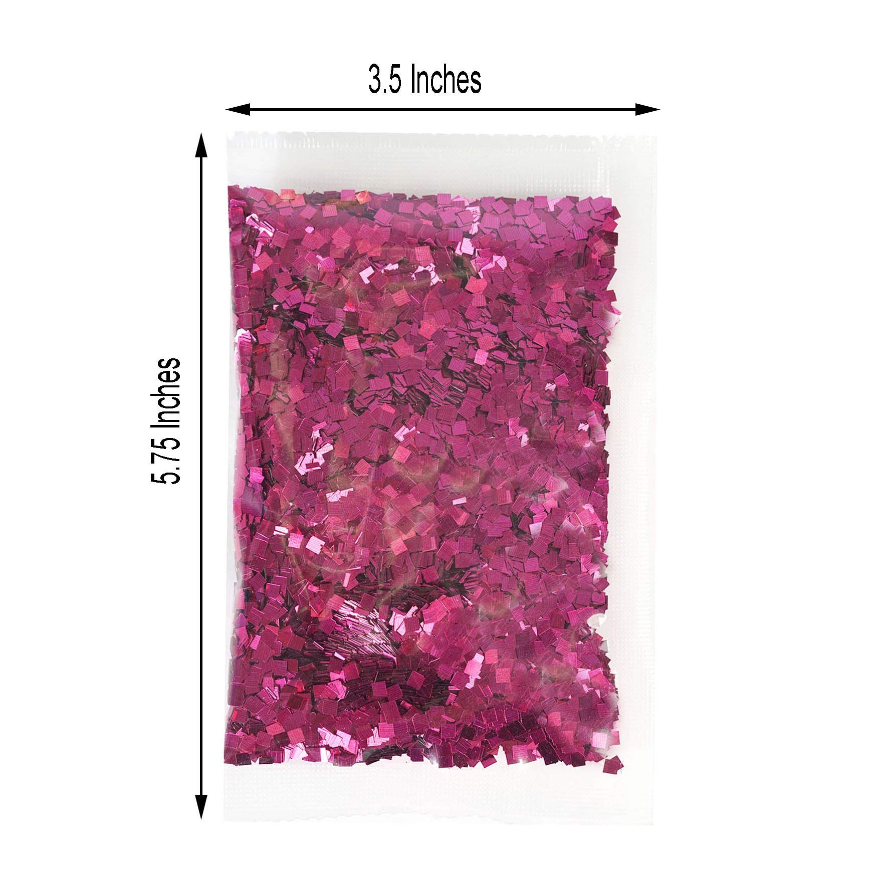 BalsaCircle 50 Grams Hot Pink Shimmering Chunky Confetti Glitter - Wedding DIY Decorations Crafts Scatters Centerpieces Wholesale
