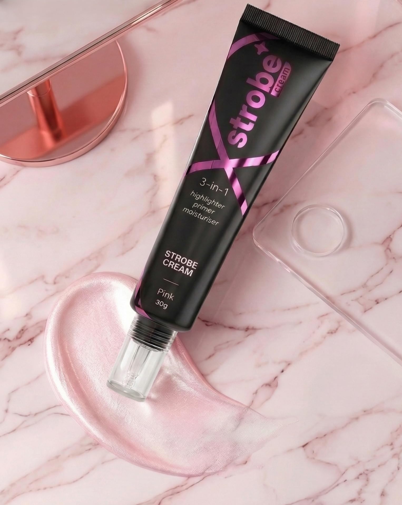 strobe Cream 3-in-1 Strobe Cream, Pink, Highlighter, Primer and Moisturiser, 30g-picture-22