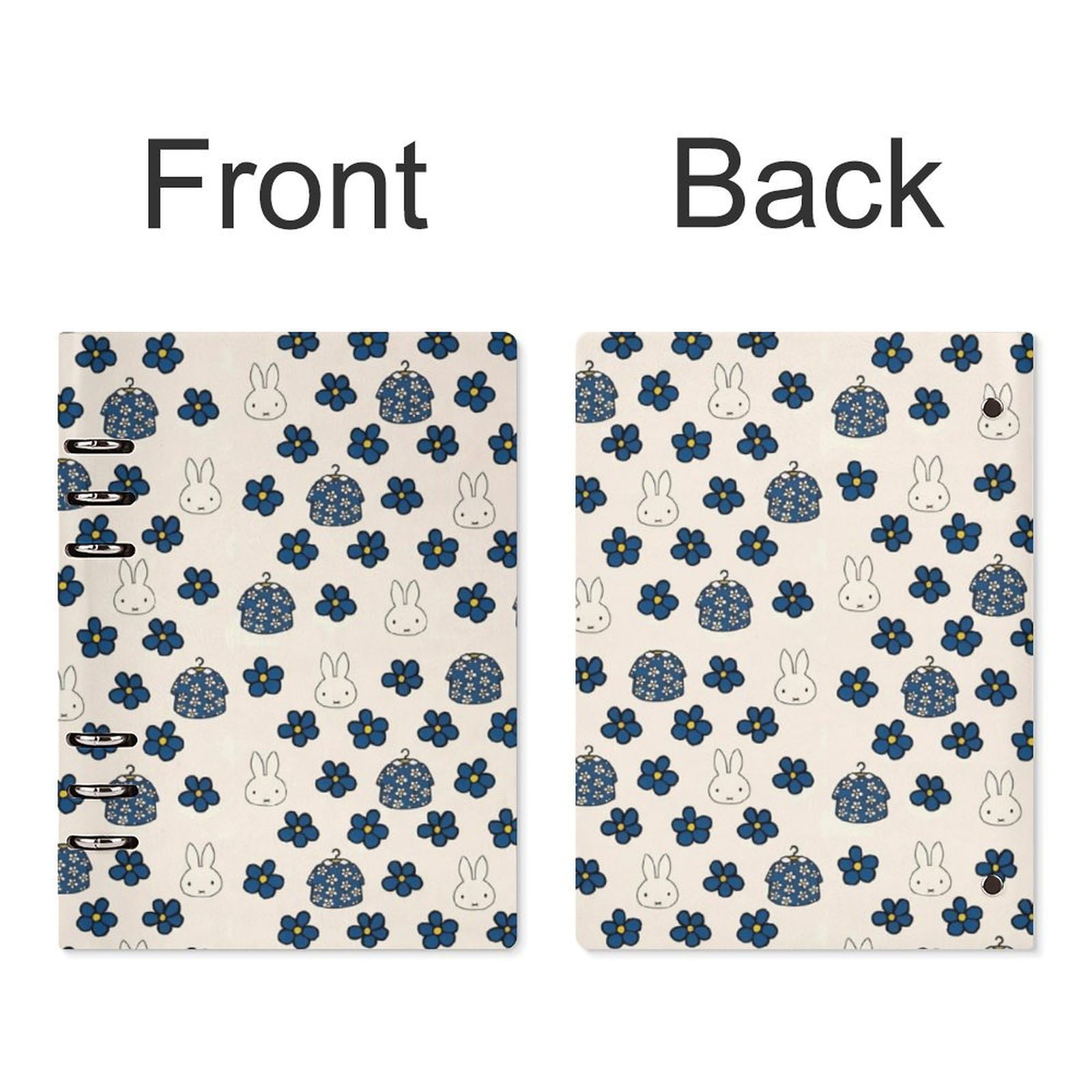 Amazon.co.jp: ミッフィー 花柄 システム手帳 PU ノートメモ帳