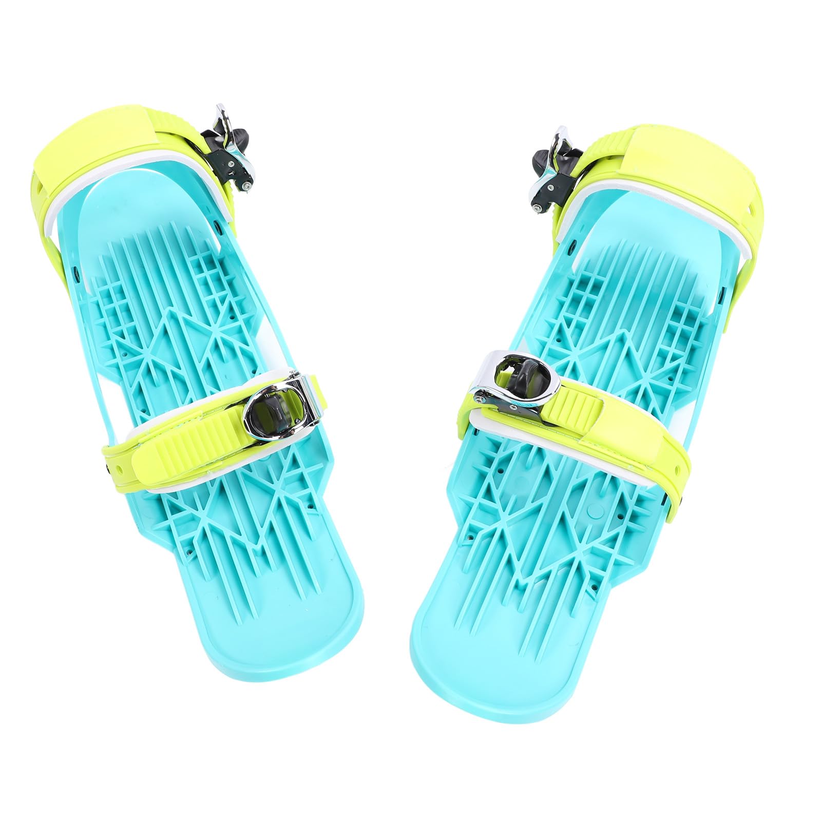 Mini-Kurz-Ski-Skates für Schnee, Verstellbare Kurze Snowskates, Snowblades-Skiboards mit Aufbewahrungstasche, Tragbare Schlittschuhe für Schnee-Wintersport, Ski für Winterschuhe
