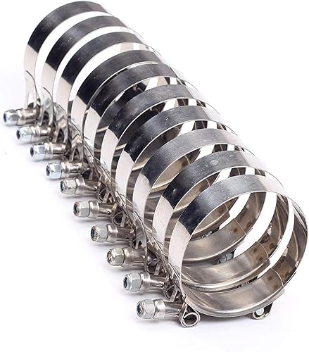 Abrazadera de acero inoxidable con perno en forma de T, abrazadera de interenfriador de admisión turbo