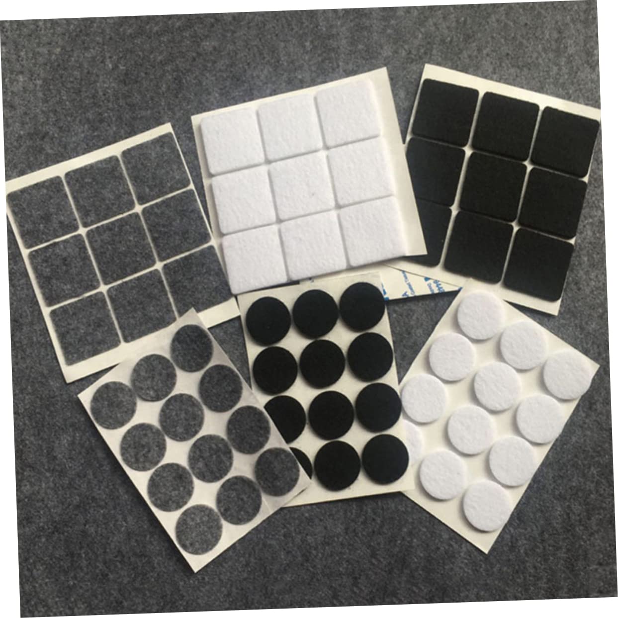 BESTonZON 300piezas Almohadillas De Fieltro Autoadhesivas De Redondos No Deslizantes para Patas De Muebles De Color Negro para Sillas y Mesas