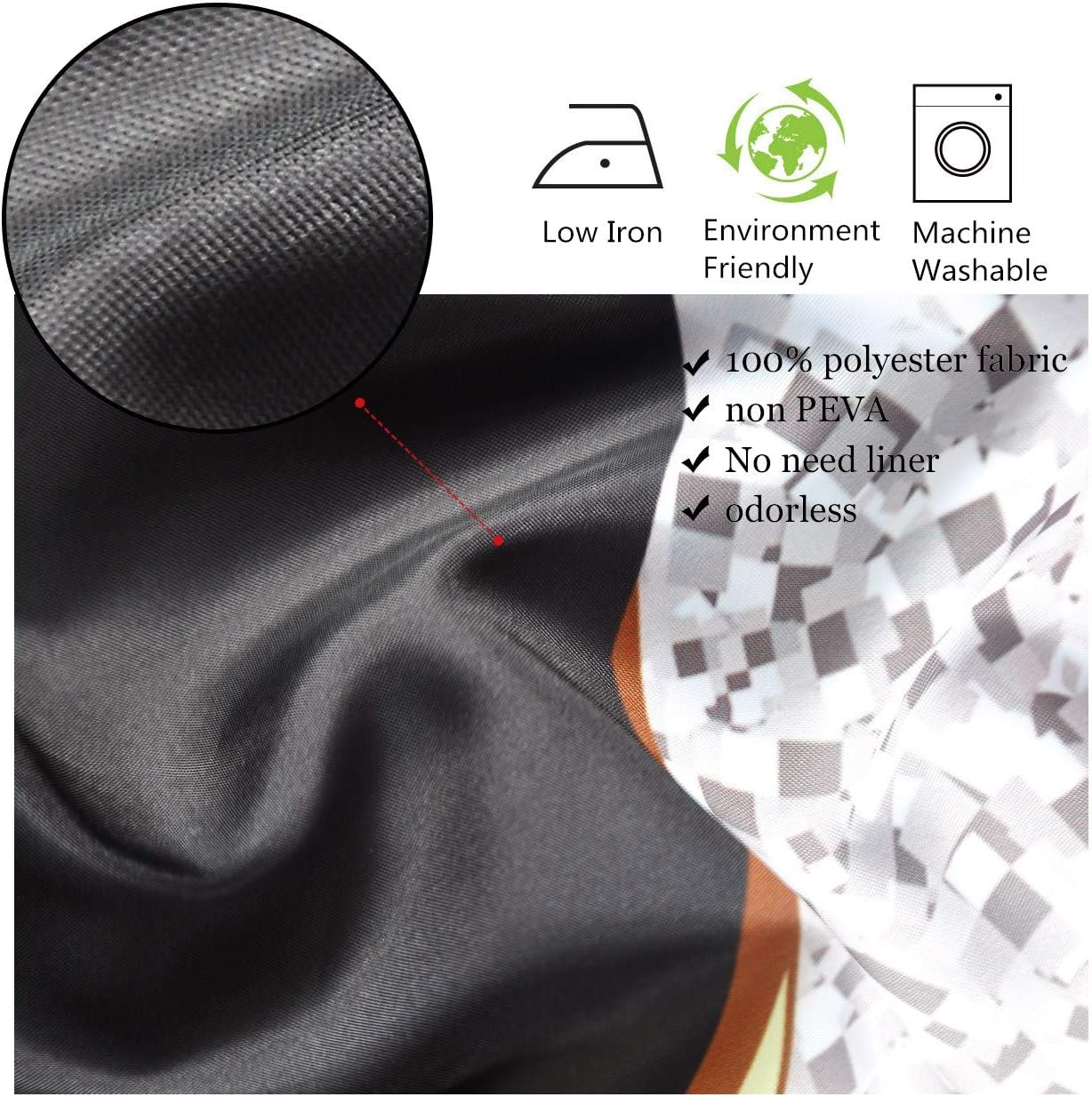 LB Diamonds Silver Gray High Heels Shoe Shower Curtain 72x72 inch Modern Fashion Girl Black Bathroom Curtain Waterproof Polyester Fabric Bath Curtain Hooks Included