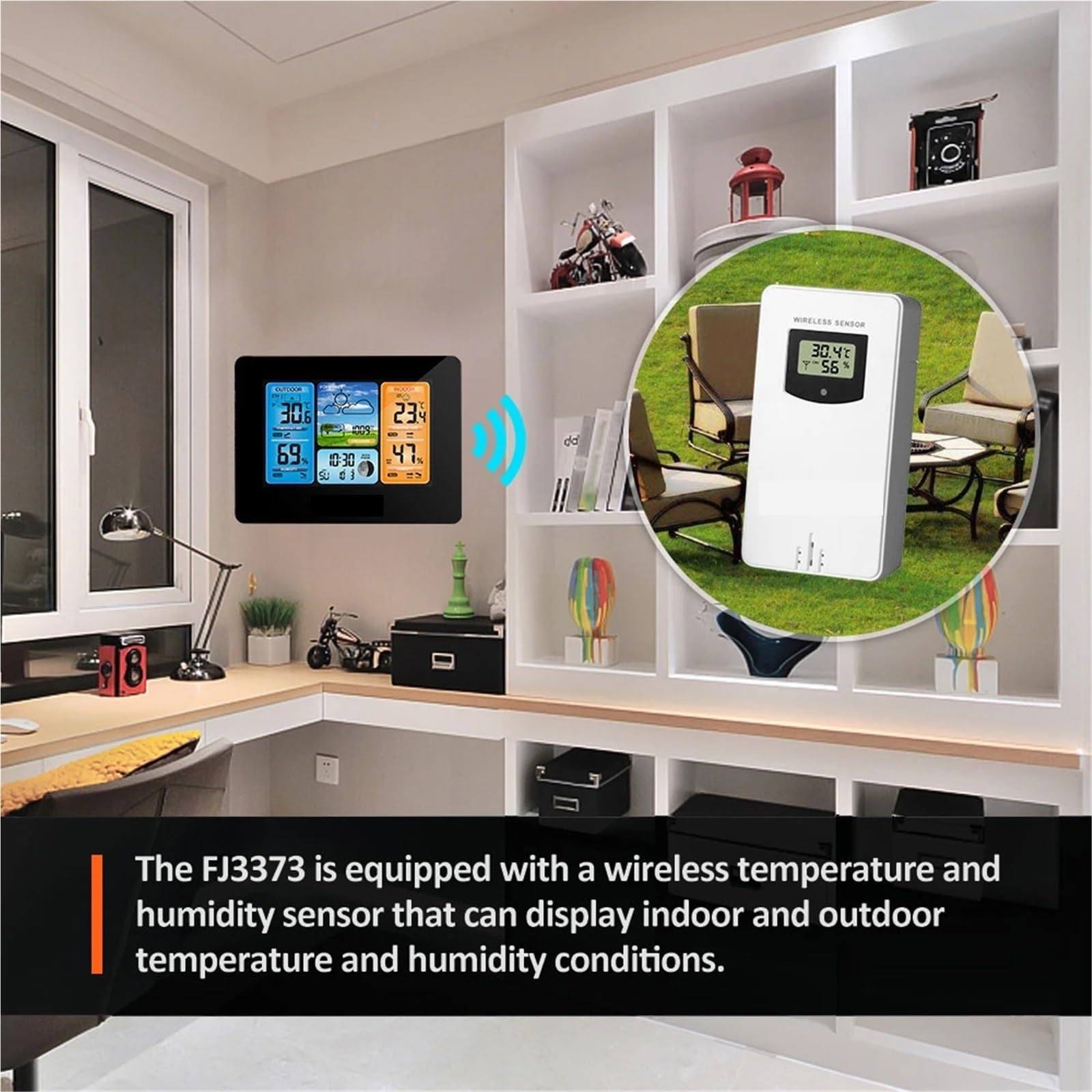 Stazione Meteorologica Digitale LCD Con Sensore Wireless