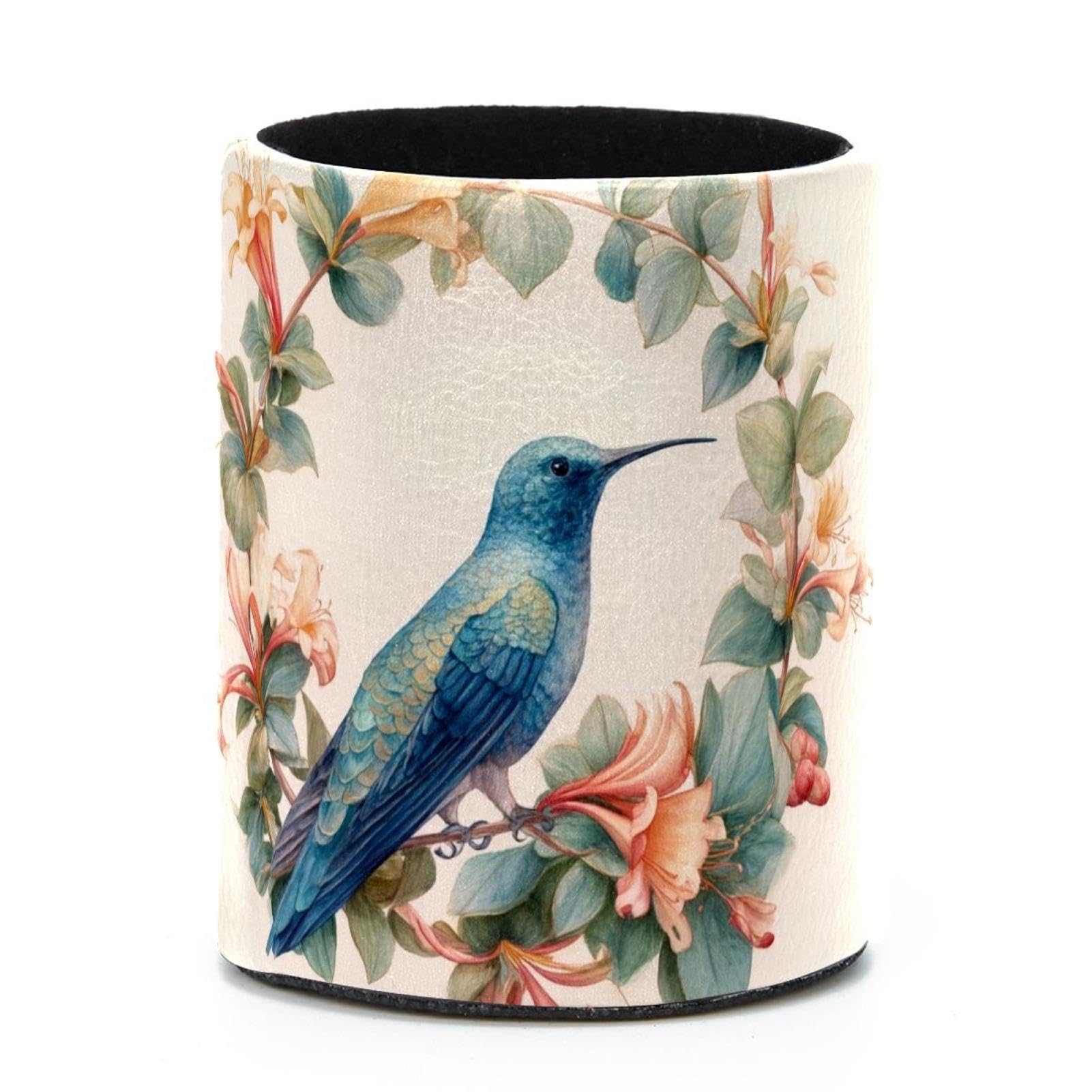 VAPOKF Round Pencil Holders for Desk, Hummingbird Pen Holders Pen Pot Makeup Brushes Storage Desktop Stationery Supplies Organiser for Home Office
