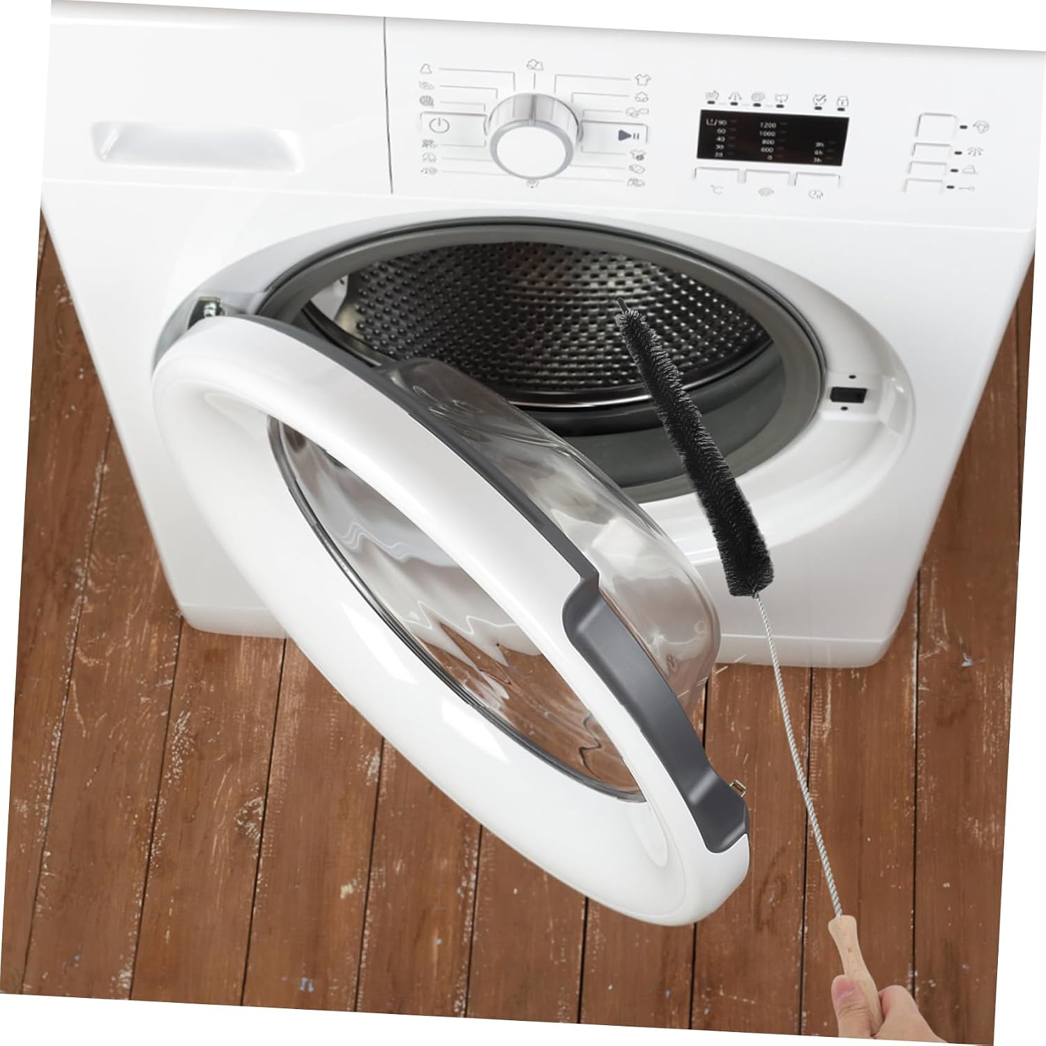 Washer Cleaning Brush Long Handle Universal Washer Tubing Cleaner Dryer Vent Brush for Efficient Coil Cleaning for Home Appliances