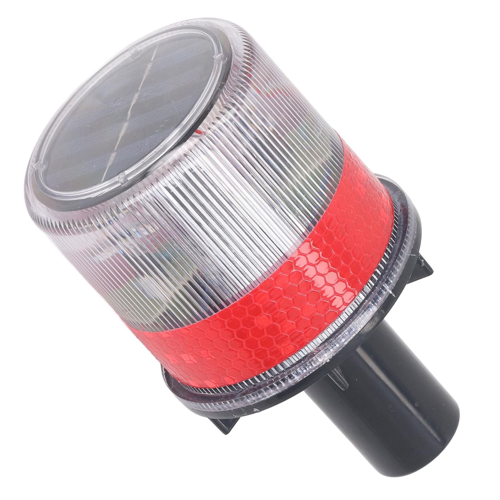 Eujgoov Voyant d'avertissement Stroboscopique Solaire, Coque PC Réfléchissante, Lampe Clignotante de sécurité étanche, visibilité de 300 M pour le Trafic de Construction et la Navigation