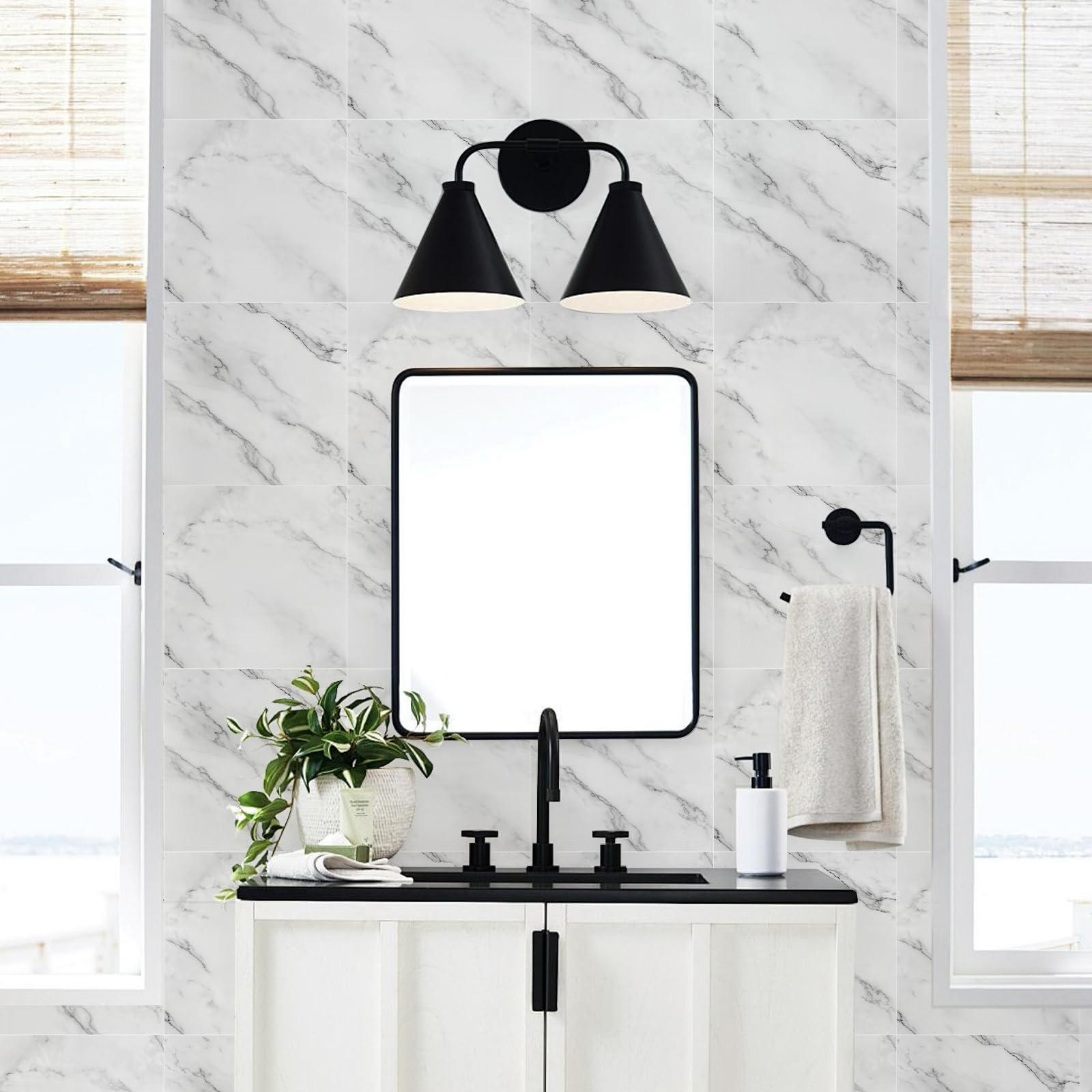 Alened Pegatinas para azulejos de mármol para pared