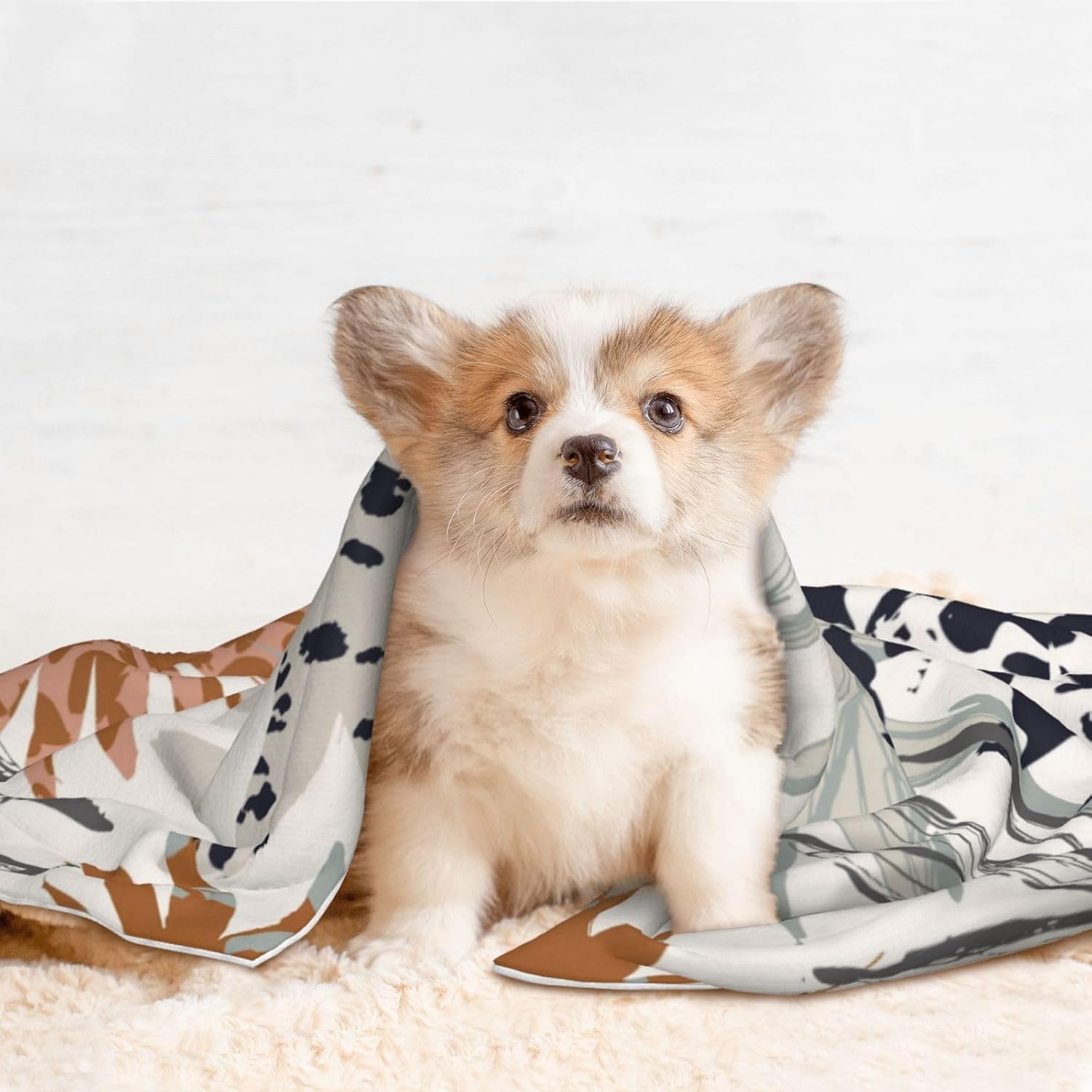 review Tropical Leaves Waterproof Dog Blanket - Soft Plush Throw Protects Bed, Couch, Or Car from Spills,Scratching, Or Pet Fur - Medium
