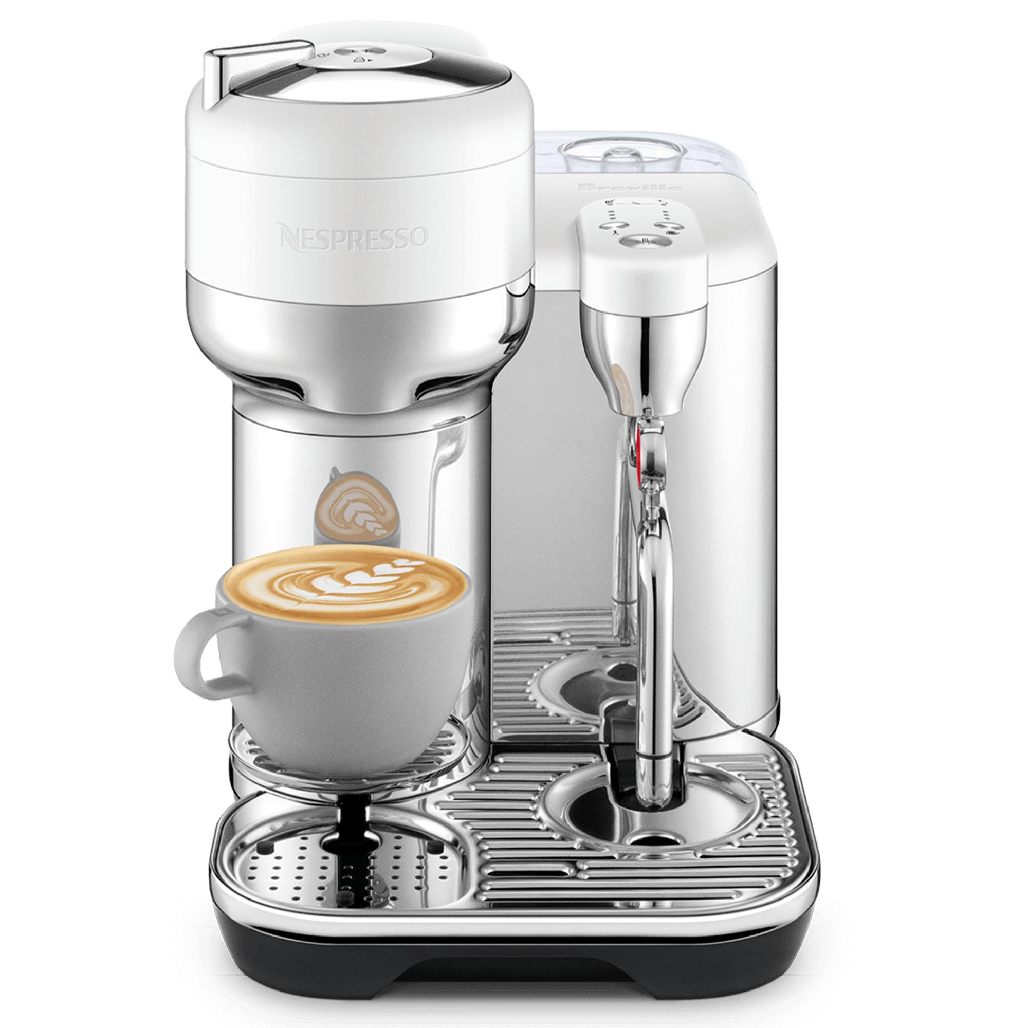 NespressoVertuo Creatista Capsule Coffee Machine with Milk Frother Wand for Cappuccino, Flat White and Espresso by Sage, Sea Salt