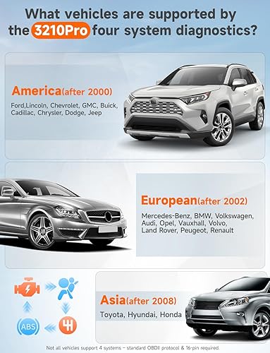 Miniatura 3 de AUTOPHIX Escáner Bluetooth OBD2, 3210 PRO Herramienta de escaneo de coche Revisar motor ABS SRS Transmisión Lector de código inalámbrico Escáner de