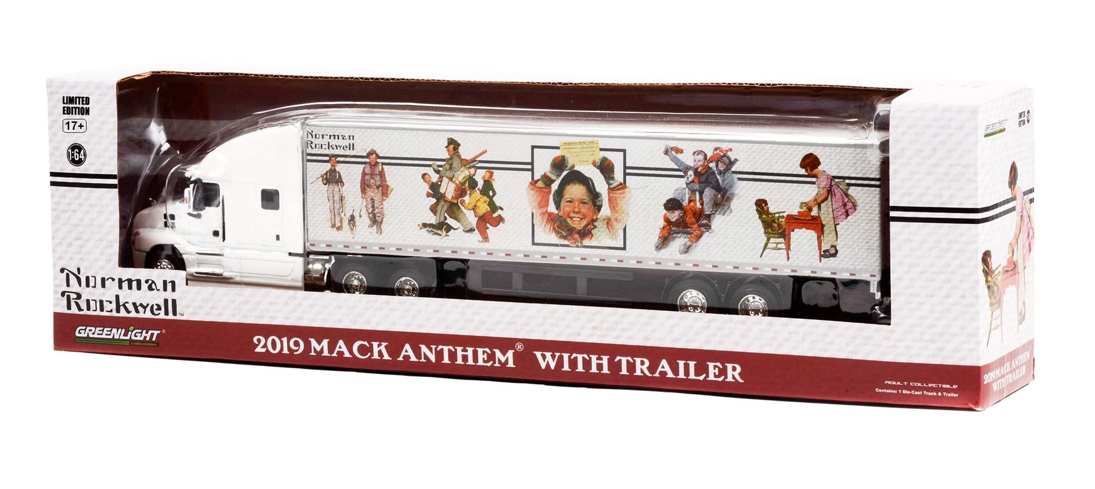 ハギ　3台セット　1/64 MACK ANTHEM ミニカー Maisto 1:64 Mack Anthem Set 3 Styles - Custom Rigs Design