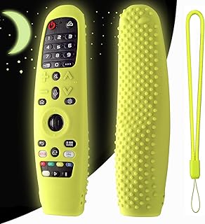 Silicone Case Cover for LG AN-MR600 / LG AN-MR650 / AN-MR18BA / AN-MR19BA LG AN-MR20GA Remote Control Silicone Protective Sleeve for LG Magic TV Remote Anti-Slip Case Skin(Glow Green)