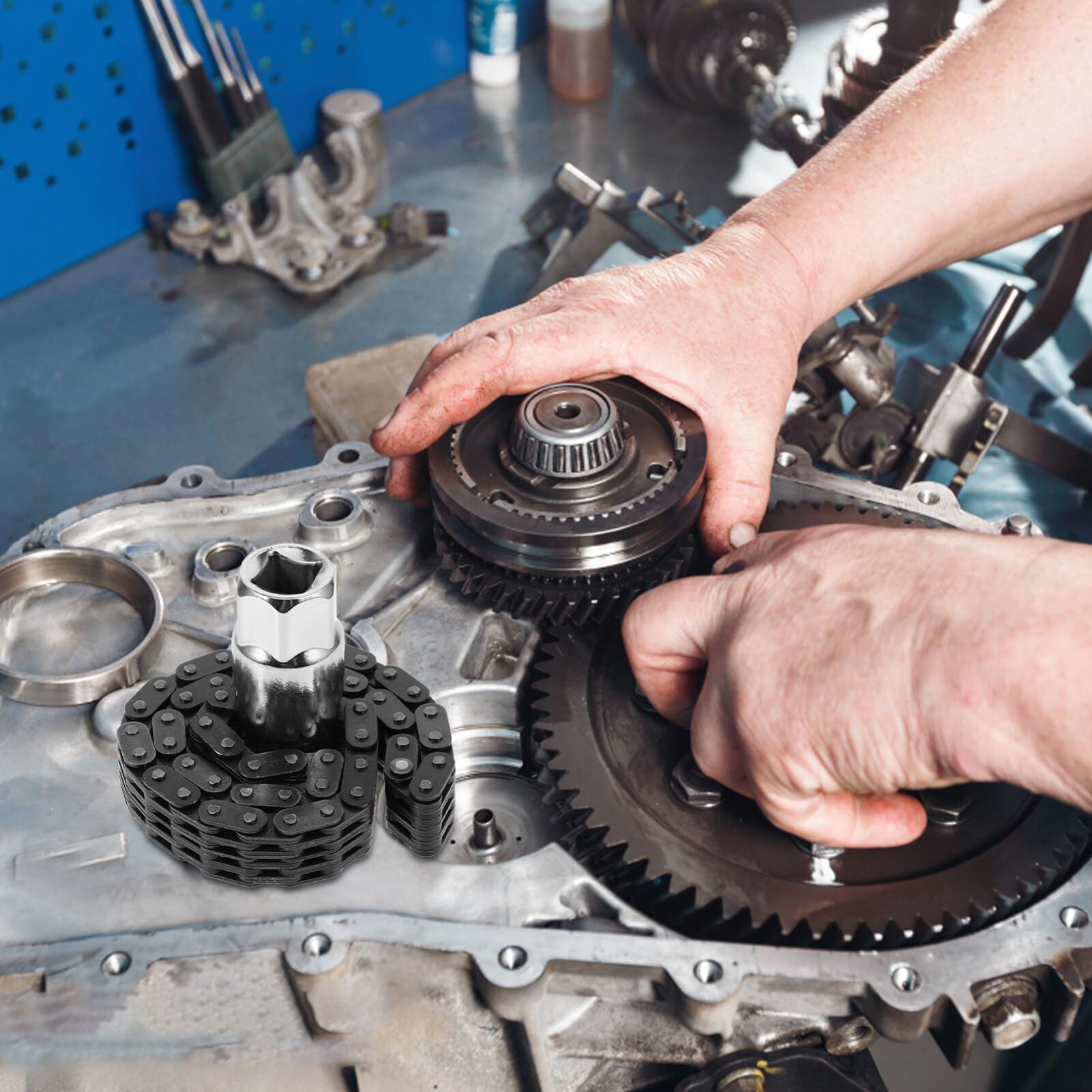 Chain Wrench Teiliger Ölfilter-wrench Für Motorräder Und Verstellbarer Ketten-schlüssel Robustem Für Mühelosen Filterwechsel Für Und -enthusiasten