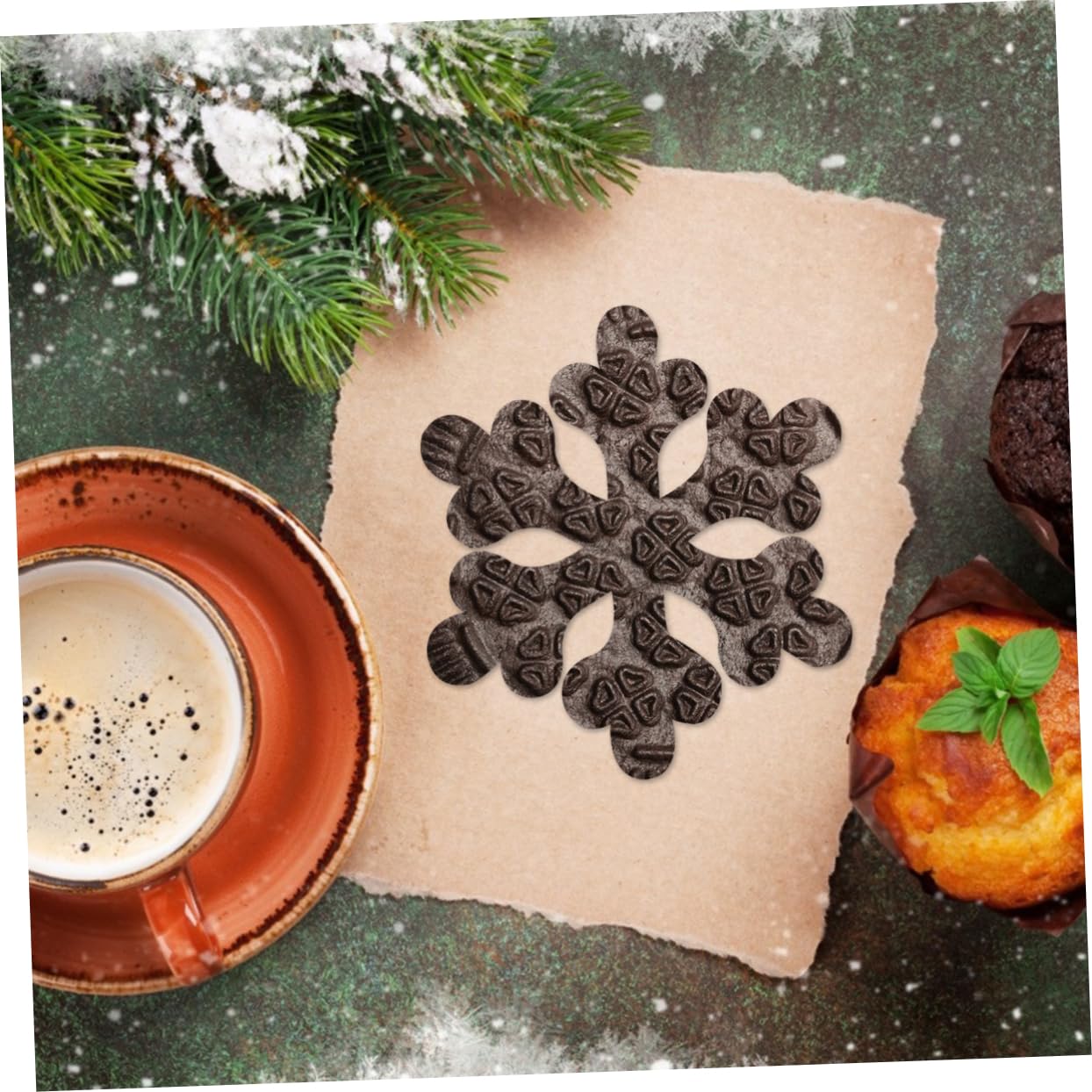 VILLCASE 18piezas Moldes De Para Pasteles De Navidad De Diseño De Árbol y Para Chocolate y Decoraciones De Repostería