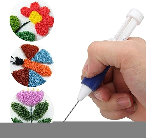 Miniatura 2 de Kit de bolígrafo de bordado, punzón de bordado, bolígrafo de bordado mágico para costura, juego de bolígrafos para enhebradores, herramienta con