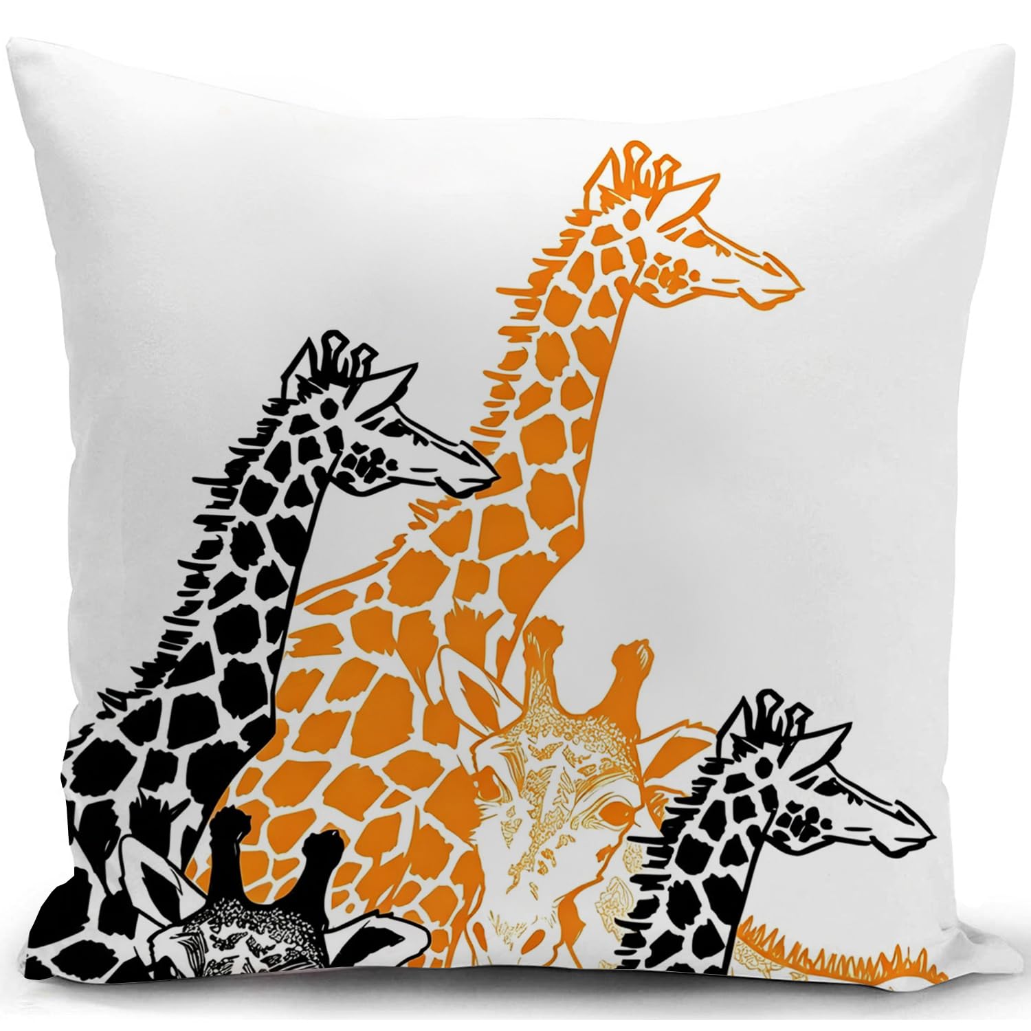 Kunqian Women's C Giraffe Ushion Over Giraffe Gifts For Pillow Over Decor For Home Livingroom Ouch Sofa Decorate Throw Pillow Ase Olorful 18"X18"