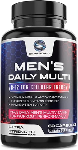 Suplemento multivitamínico masculino, energético y de apoyo a la salud inmunológica para él | Multi para hombre con vitaminas A, C, D, E, B,