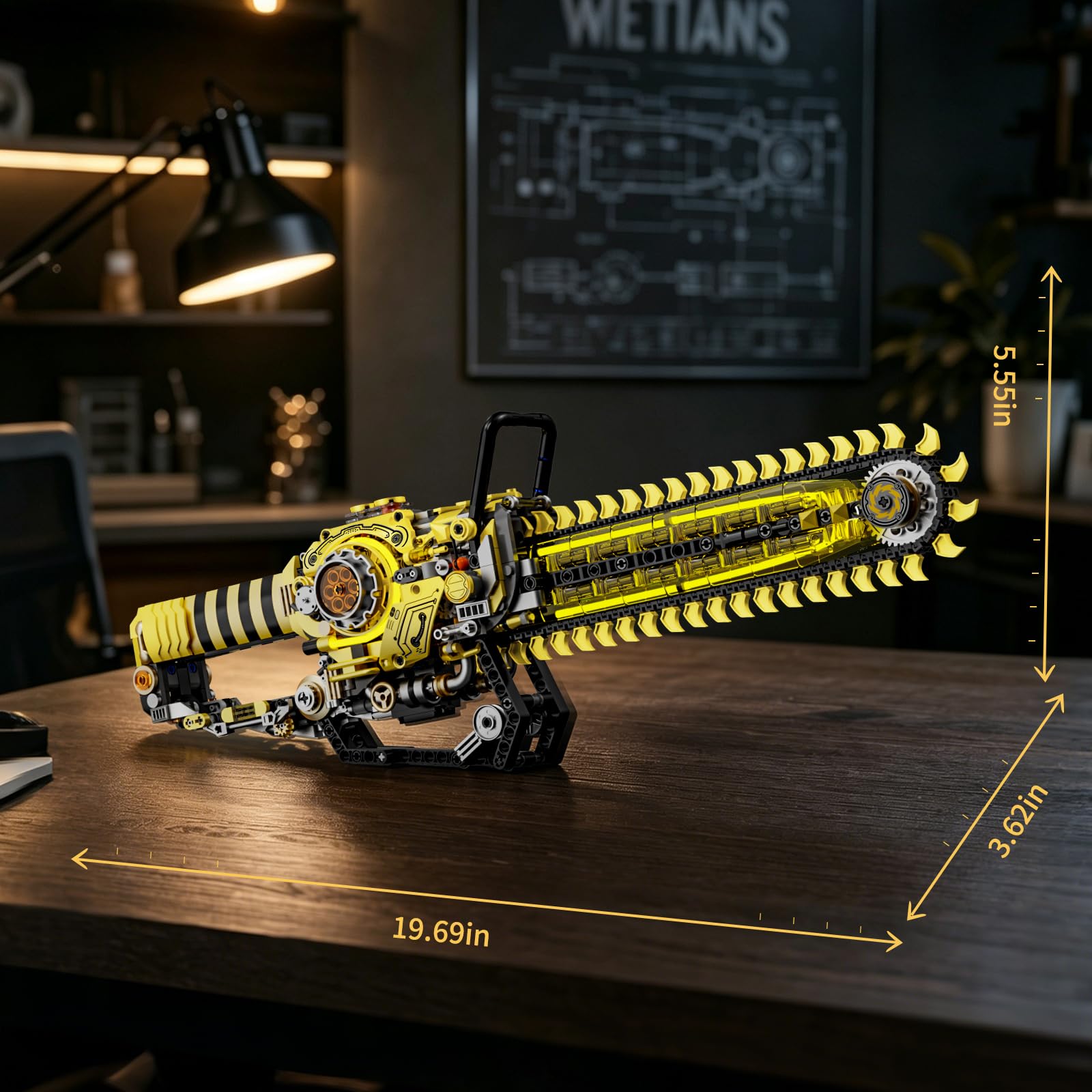 Mechanical Chainsaw Building Set - Adult Model -6