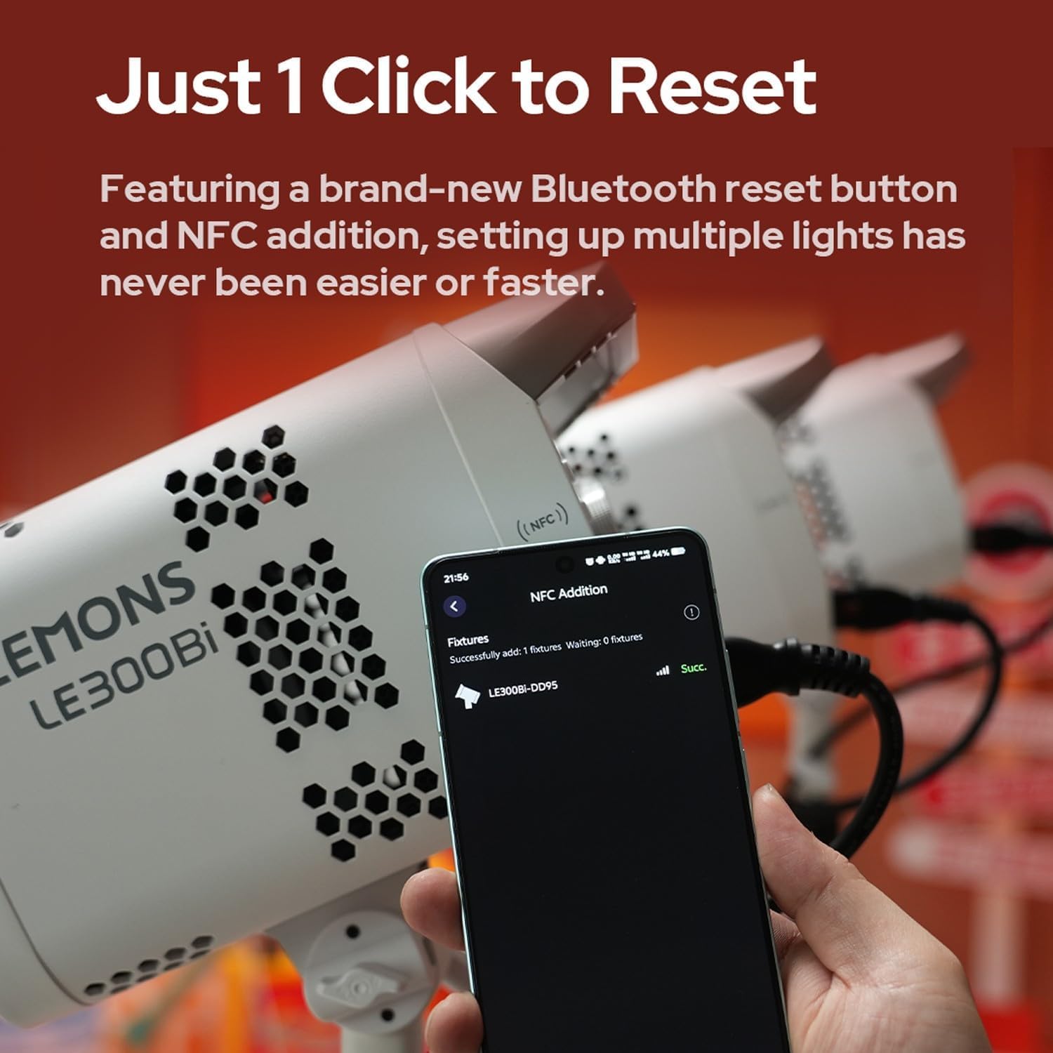 NFC addition for quick light setup