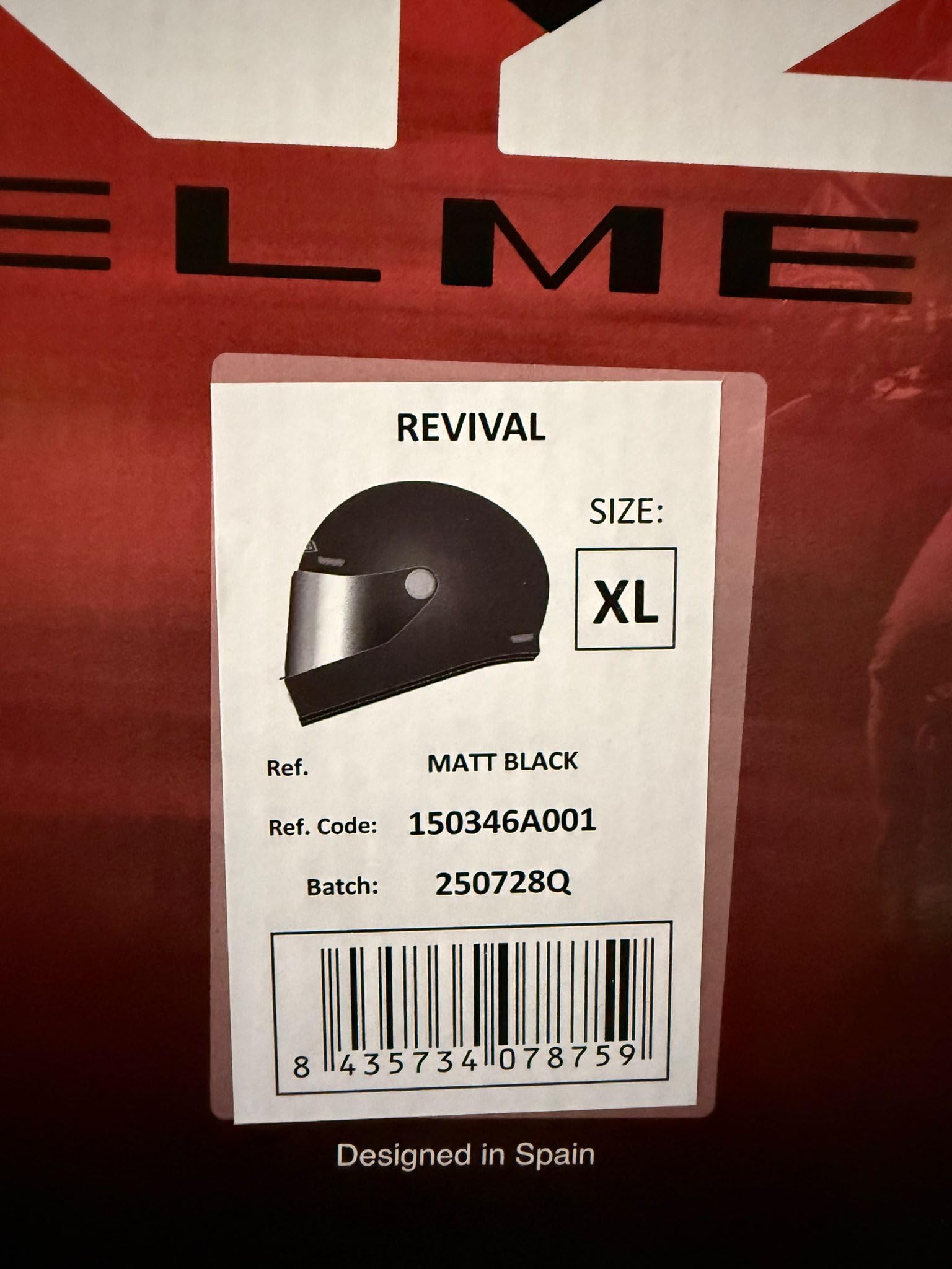 NZI Casco De Moto Integral Retro Revival Negro Mate Talla M