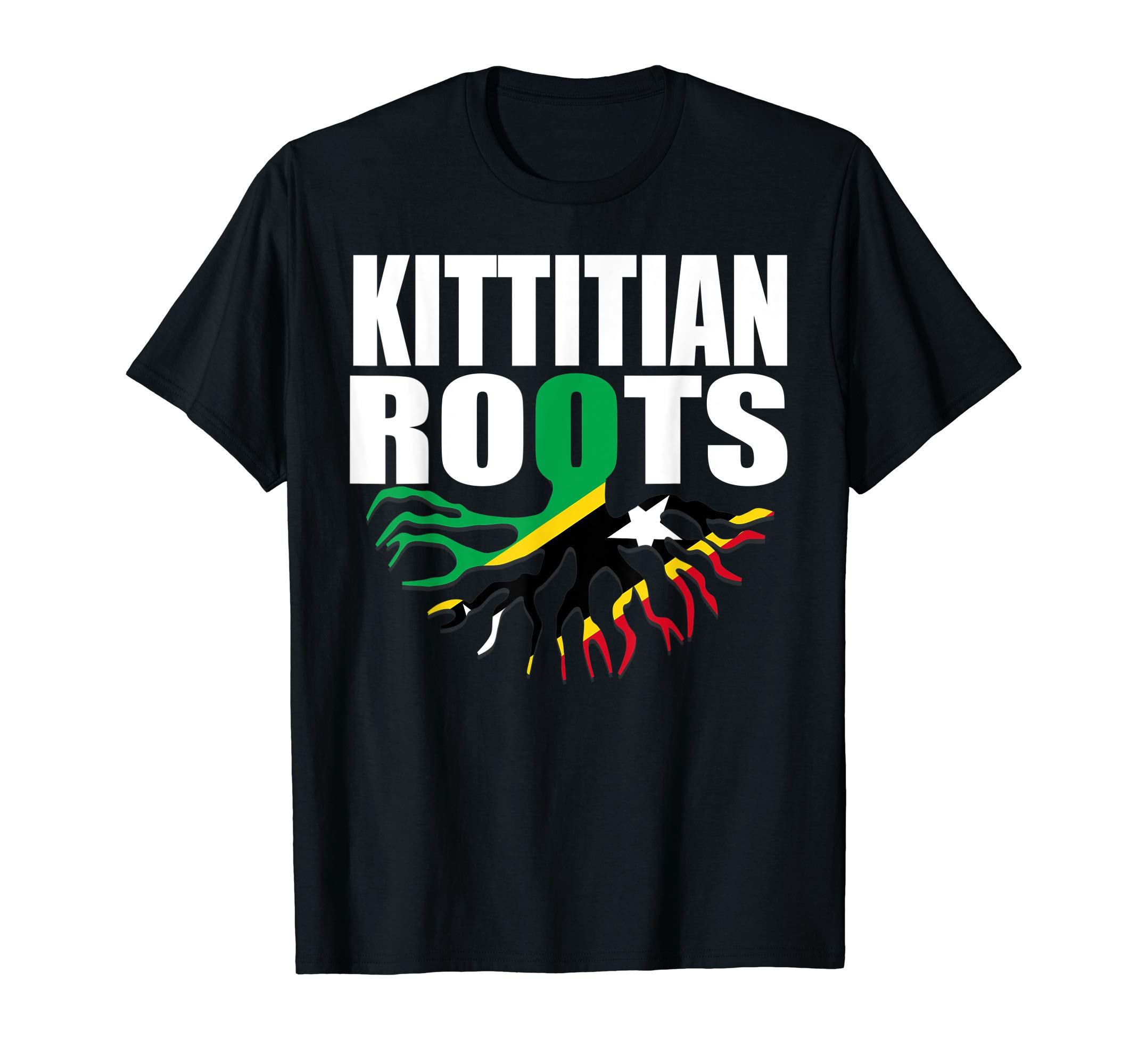Flagcastle: Kittitian Roots Saint Kitts & Nevis Flag Pride T-ShirtOEKO-TEX STANDARD 100