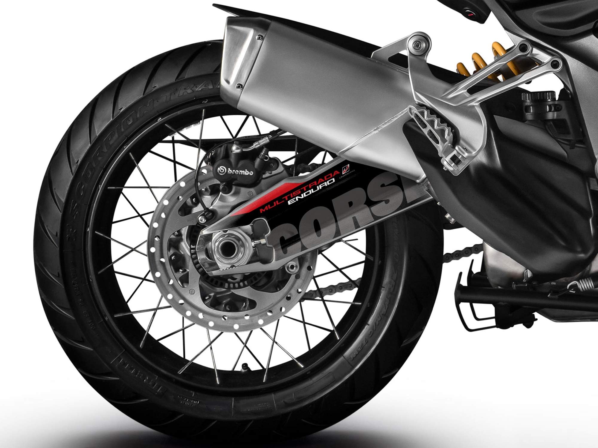Decoration and Protection Kit for Ducati Multistrada 1200/1260 Enduro 2014-20 Swingarm