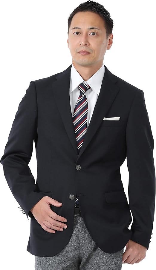 Amazon Co Jp Kokubo 紺ブレザー メンズ 春夏 シングル2つボタン ジャケット ビジネス テレワーク 定番 テーラード 服 ファッション小物 Amazon Co Jp Kokubo 紺ブレザー メンズ 春夏 シングル2つボタン ジャケット ビジネス テレワーク 定番 テーラード 服 ファッション小物