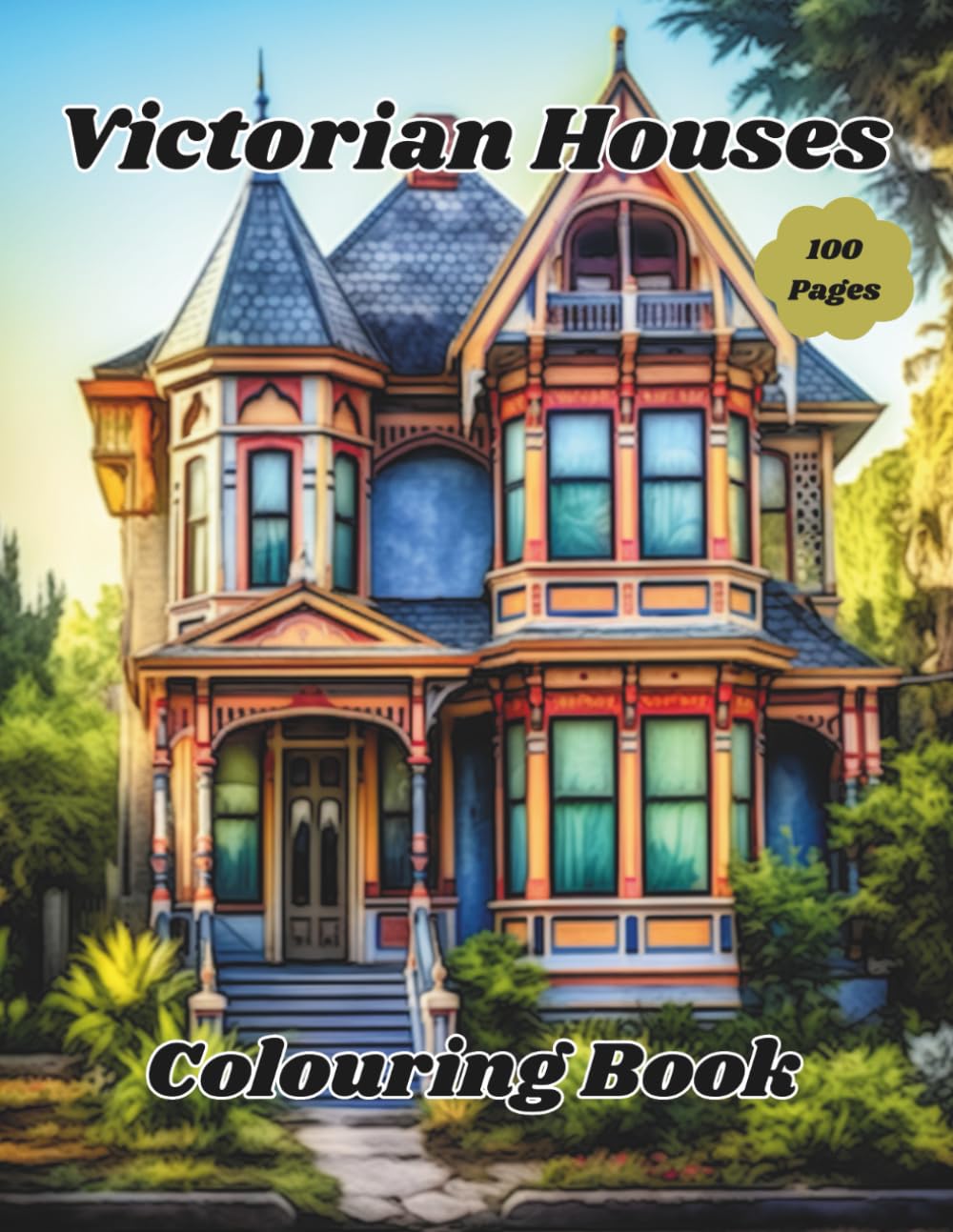 Victorian Houses: Colouring Book