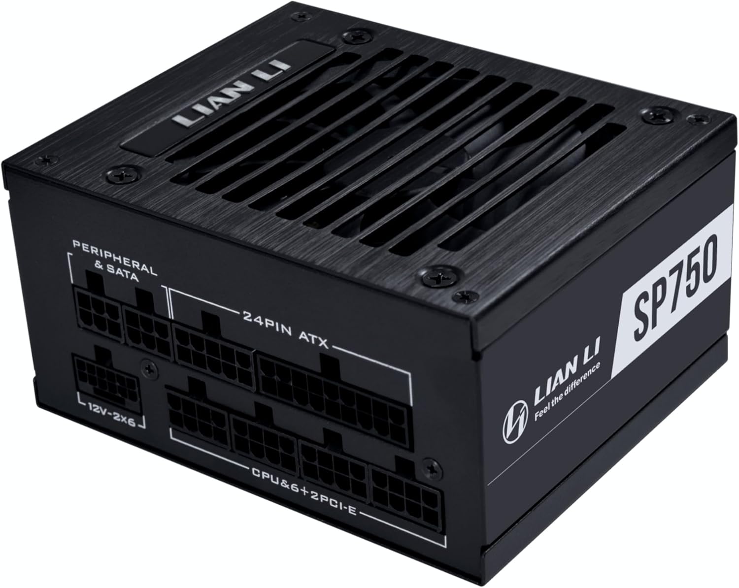 Lian Li SP750 V2 Gold 750 Watt SFX Form Factor Power Supply | Native 12V-2x6 Cable - Low Noise - 80+ Gold Efficiency - ATX 3.1 & PCIe 5.0 Compliant - 92mm FDB Fan - 10-Year Warranty - Black (SP750G.B)