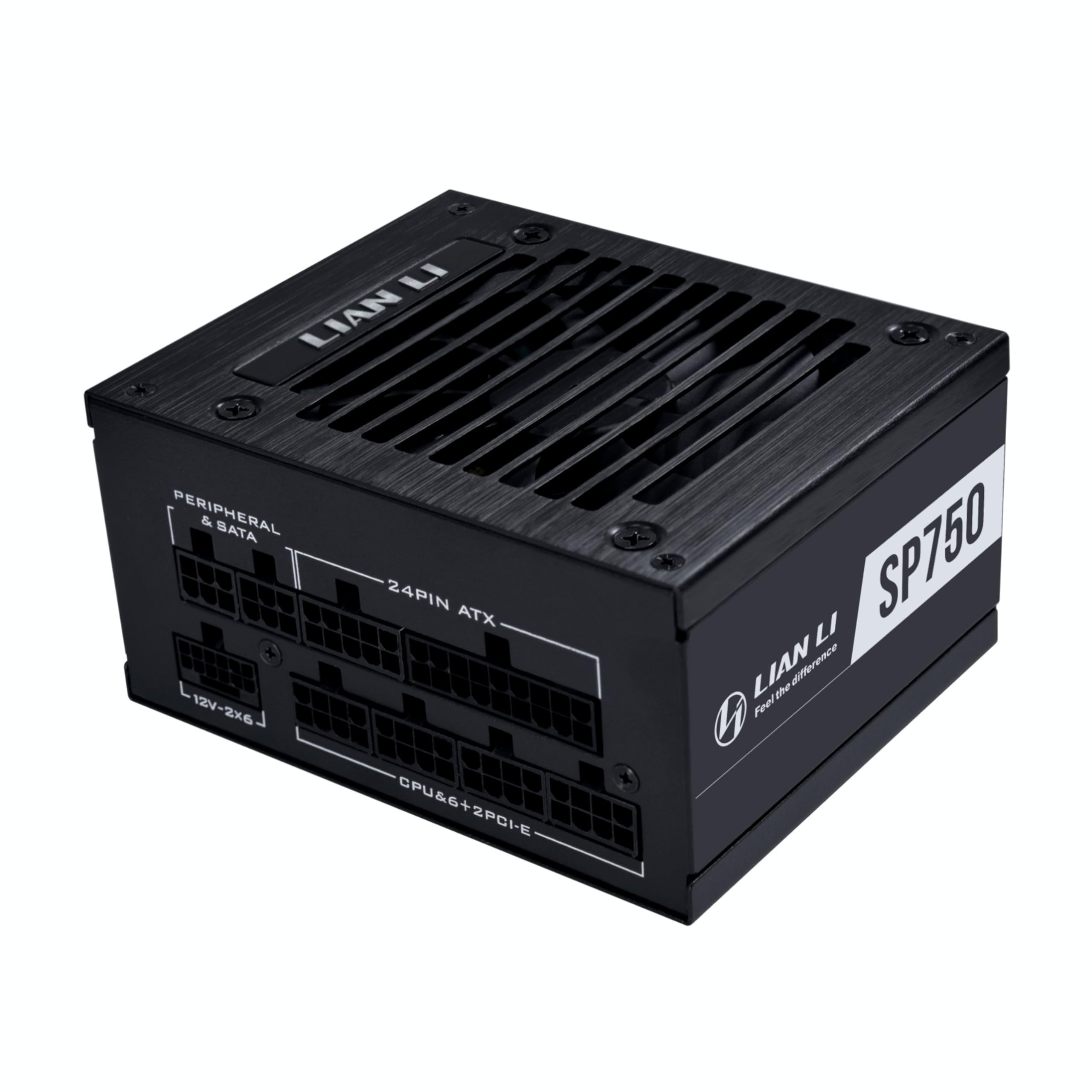 Lian Li SP750 Gold SP750G.B 750W SFX Power Supply with 12V-2x6 Native Cable - Low Noise - 80 Plus Gold Efficiency - ATX 3.1 and PCIe 5.0 Compliant - 92mm FDB Fan - 10
