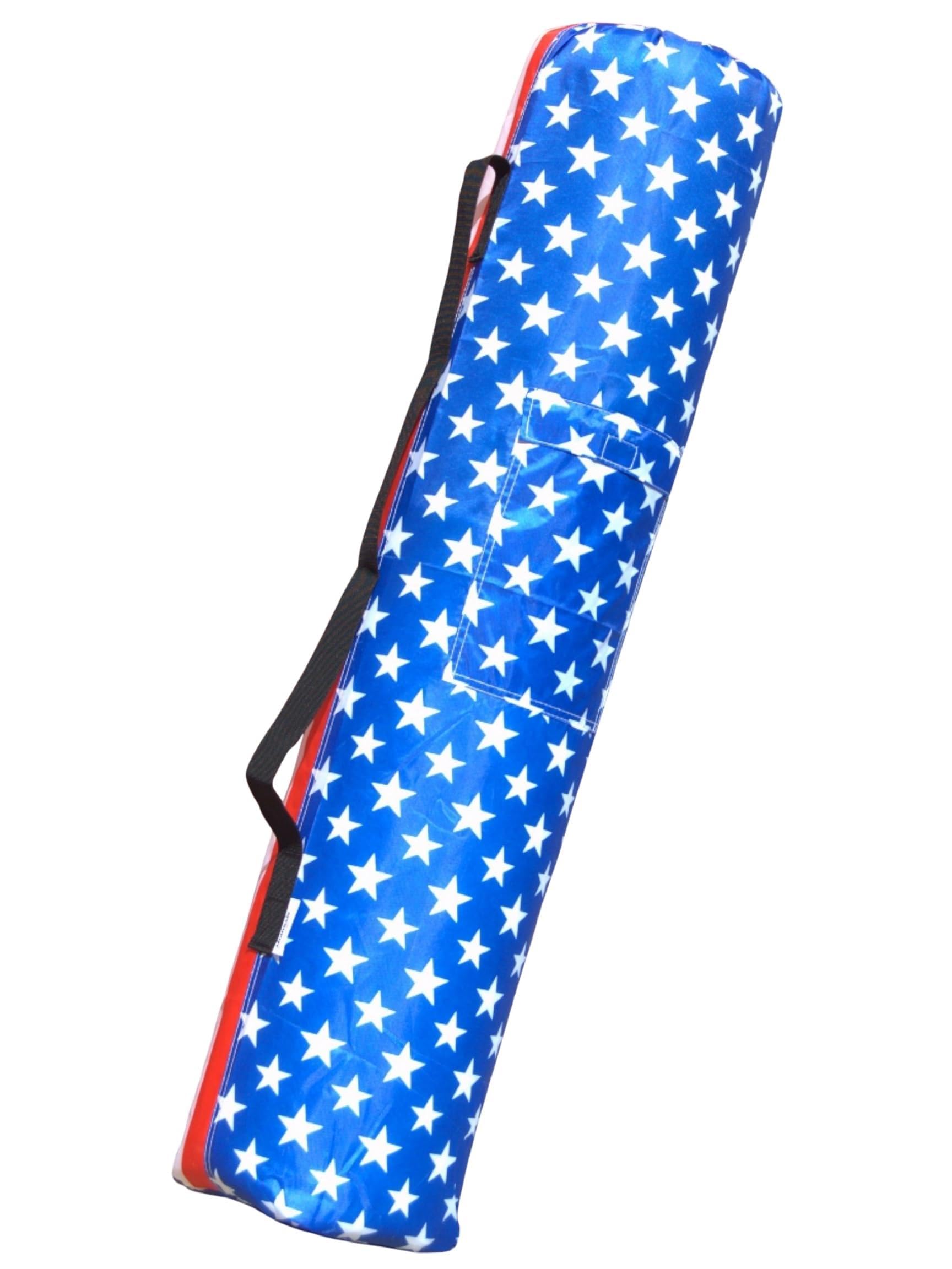 MYSUPOT 43"x9"x9" (US Flag, L) Replacement Bag for Folding Camping Chair, Camp Chairs, Hammock, Yoga Mat, Beach Chair, Umbrella, Tent Bag 420D Oxford Polyester Fabric w/Side Pockets American Flag
