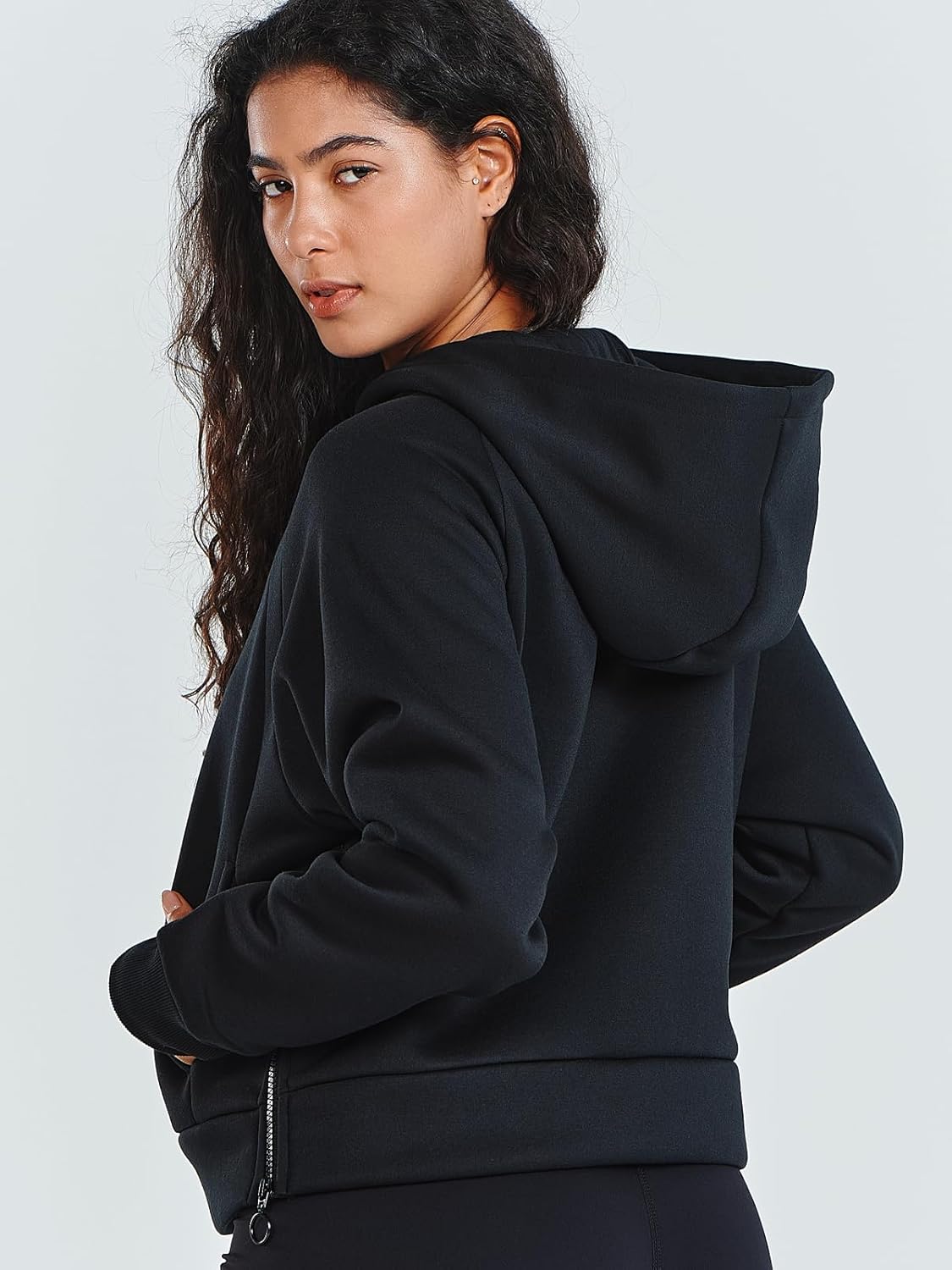 ALLZERO Women's Hoodies Fleece Quarter Zipper Sweatshirts Fall Fashion Pullover Sweaters Winter Clothes - Image 4