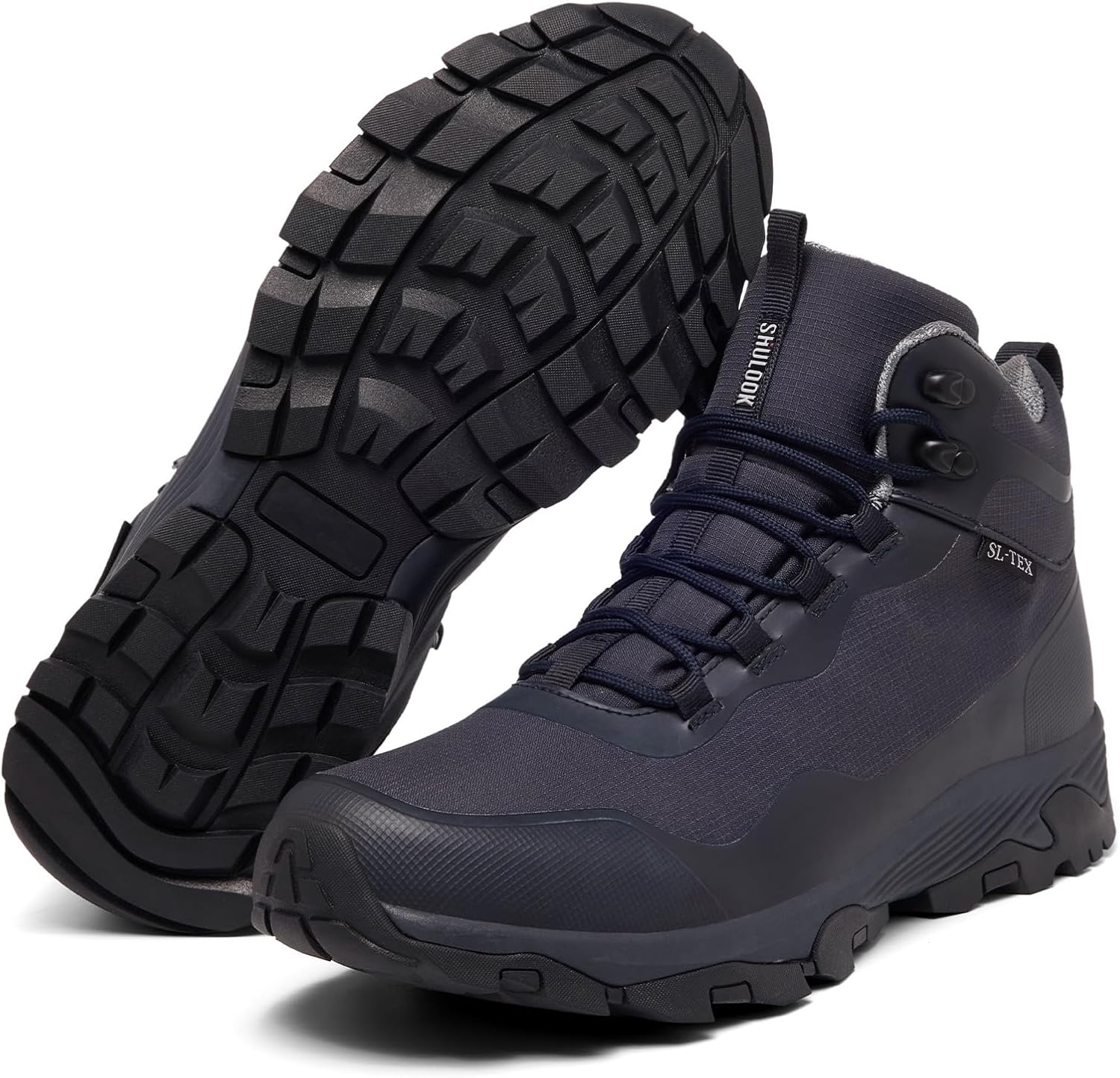 SHULOOK Men's Waterproof Hiking Boots Outdoor Lightweight Breathable Trekking Camping Mountaineering Shoes - Image 6